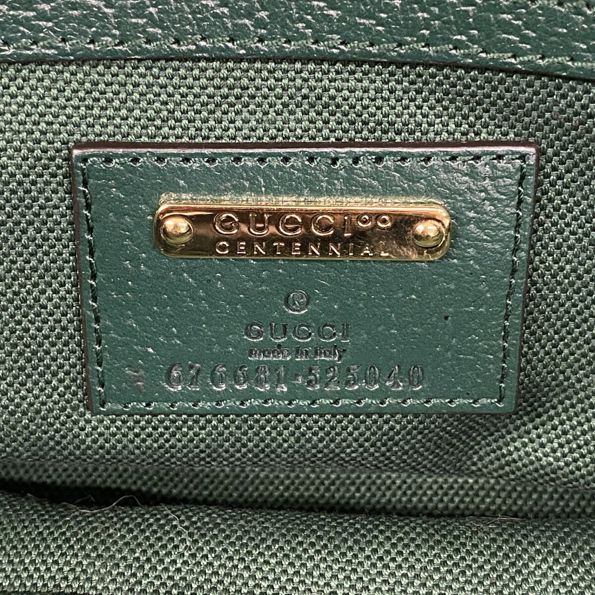 Gucci Green Canvas Tote Bag (Pre-Owned)