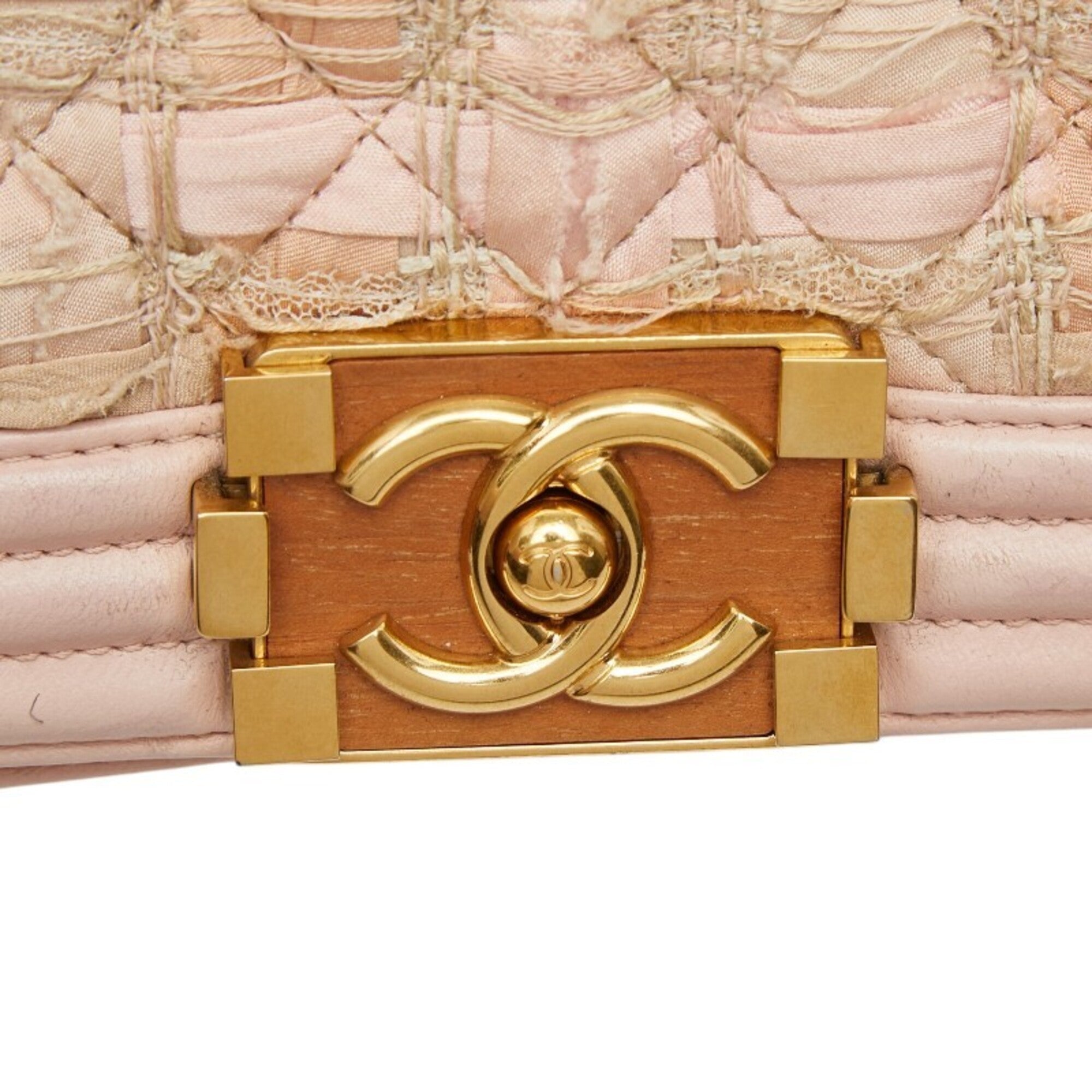 Chanel Pink Tweed Shoulder Bag (Pre-Owned)