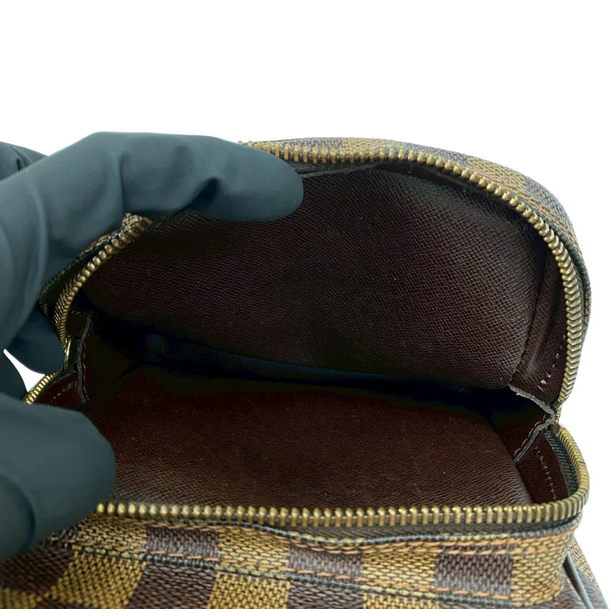 Louis Vuitton Brown Leather Pvc Pochette Shoulder Bag (Pre-Owned)