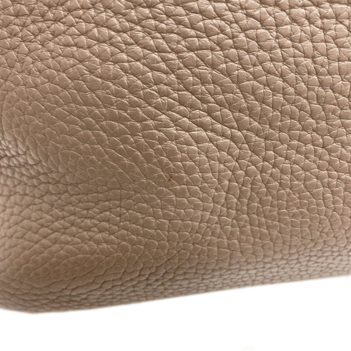 Hermes Etoupe Gray Taurillon Clemence Leather Handbag (Pre-Owned)