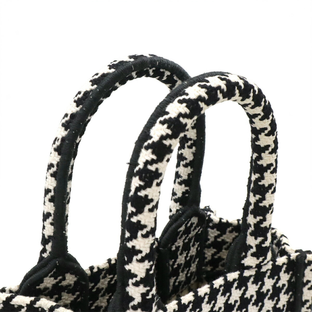Christian Dior Black White Canvas Shoulder Bag (Pre-Owned)