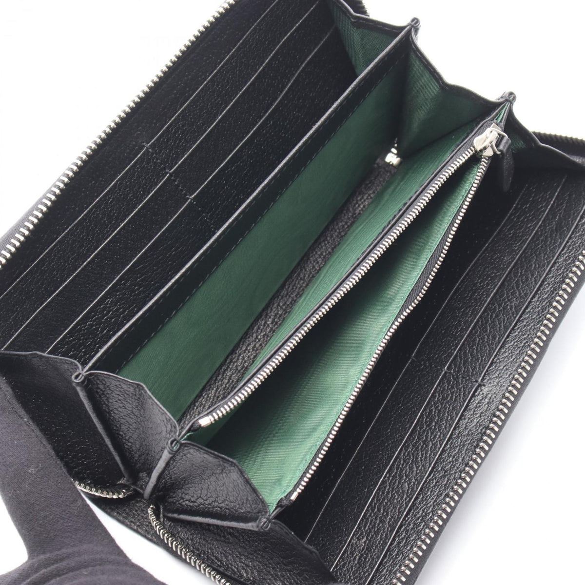 Gucci Black Leather Long Wallet (Bi-Fold) (Pre-Owned)