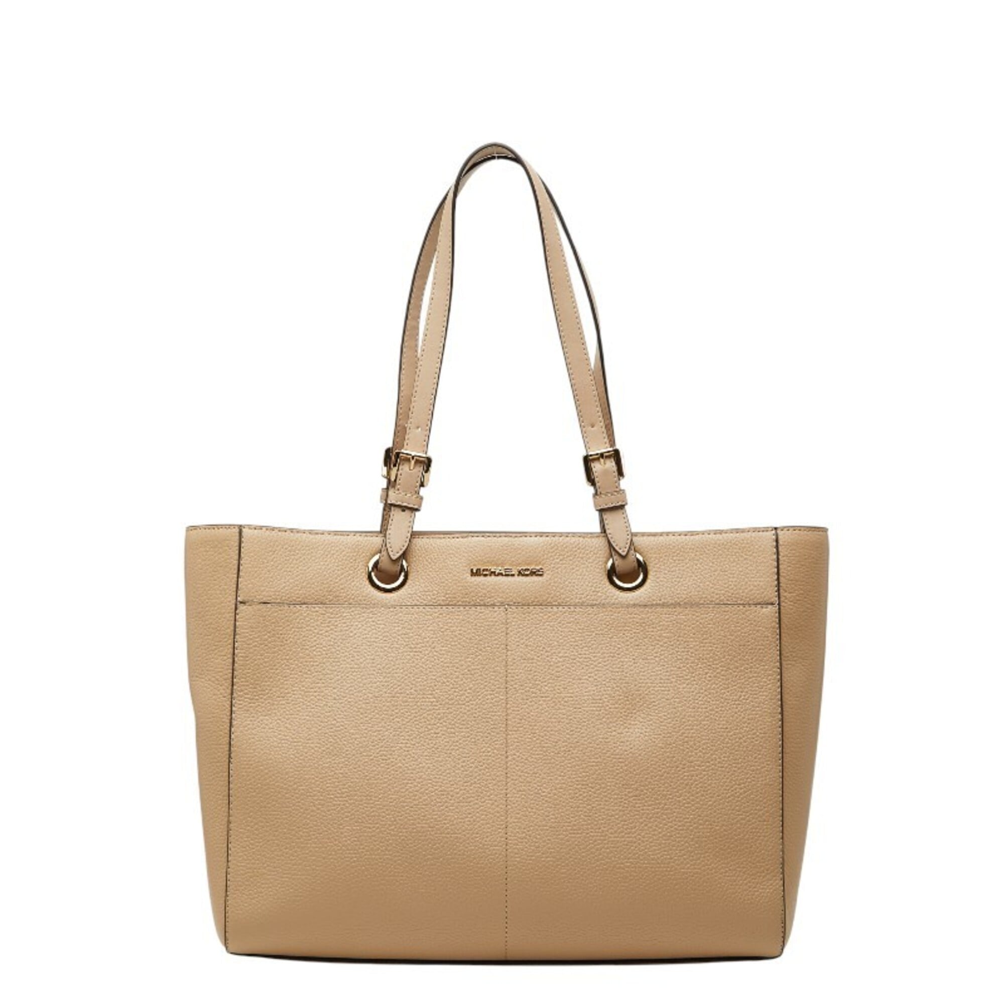 Michael Kors Beige Leather Tote Bag (Pre-Owned)