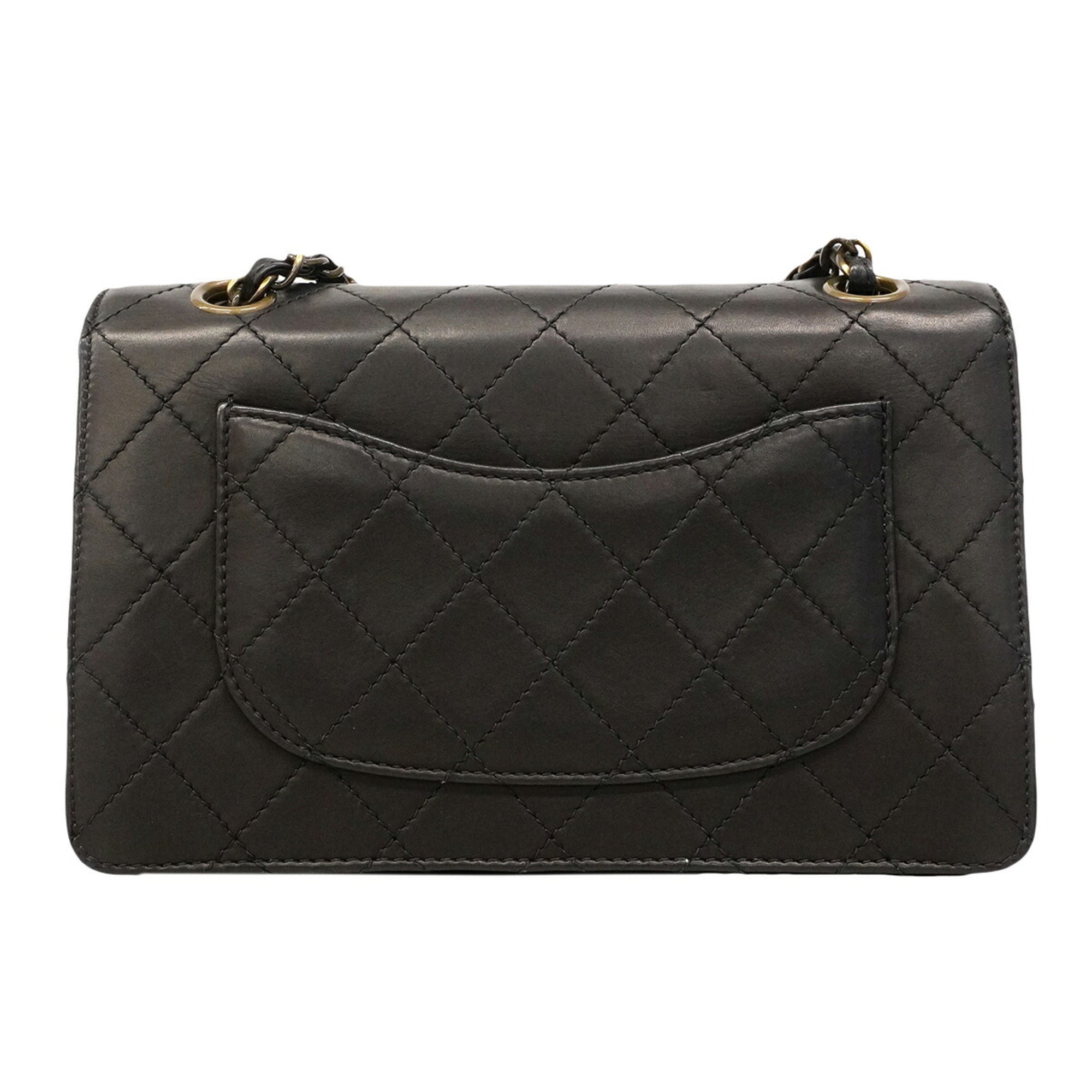 Chanel Black Leather Shoulder Bag (Pre-Owned)