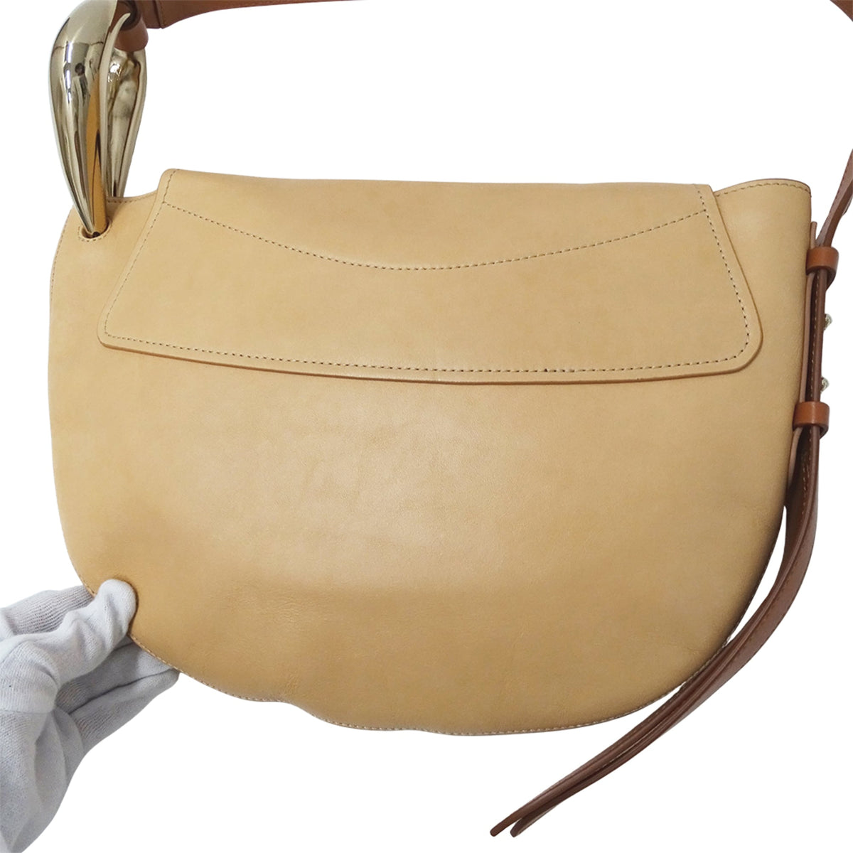 Chloé Beige Leather Handbag Shoulder Bag (Pre-Owned)