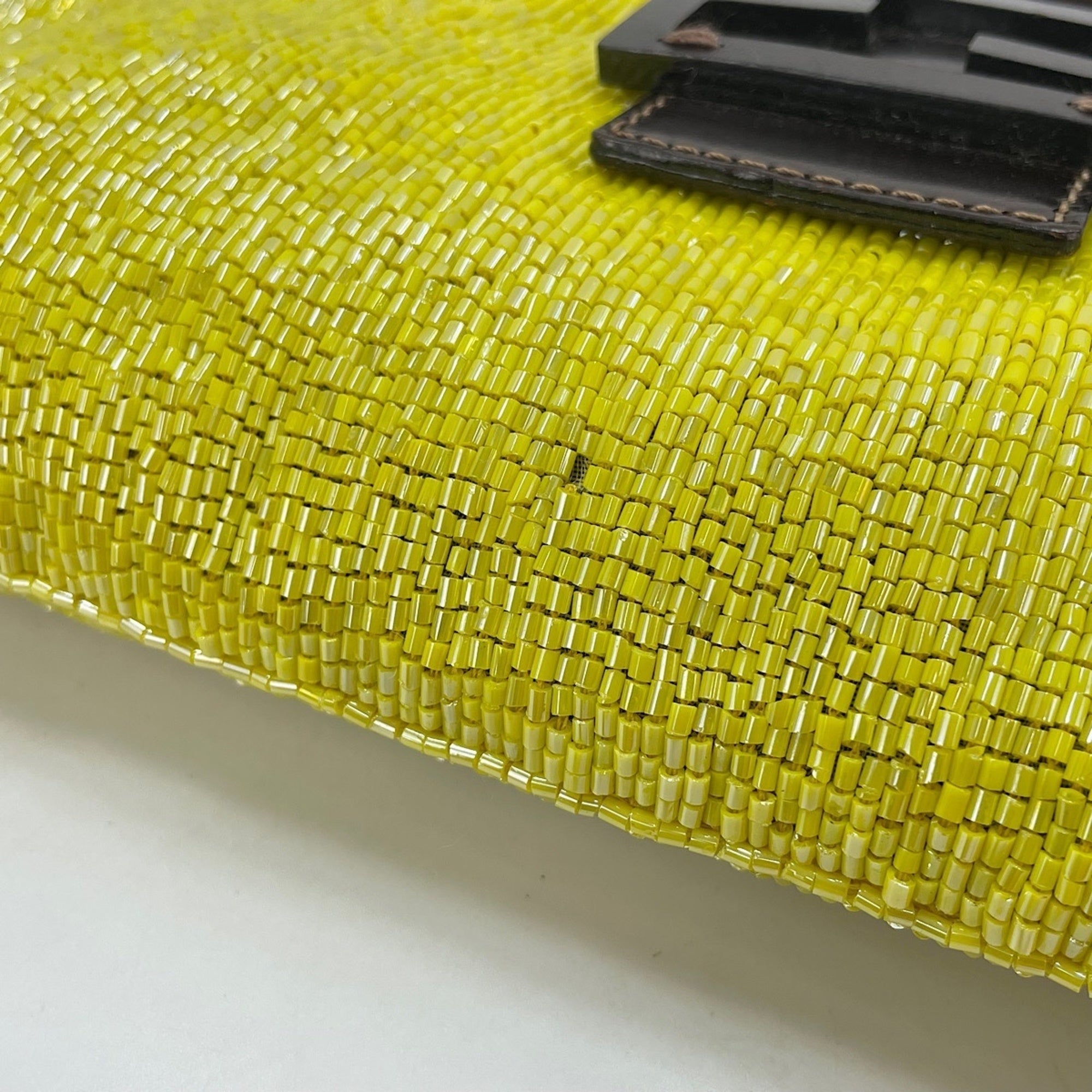 Fendi Yellow Beads Shoulder Bag (Pre-Owned)