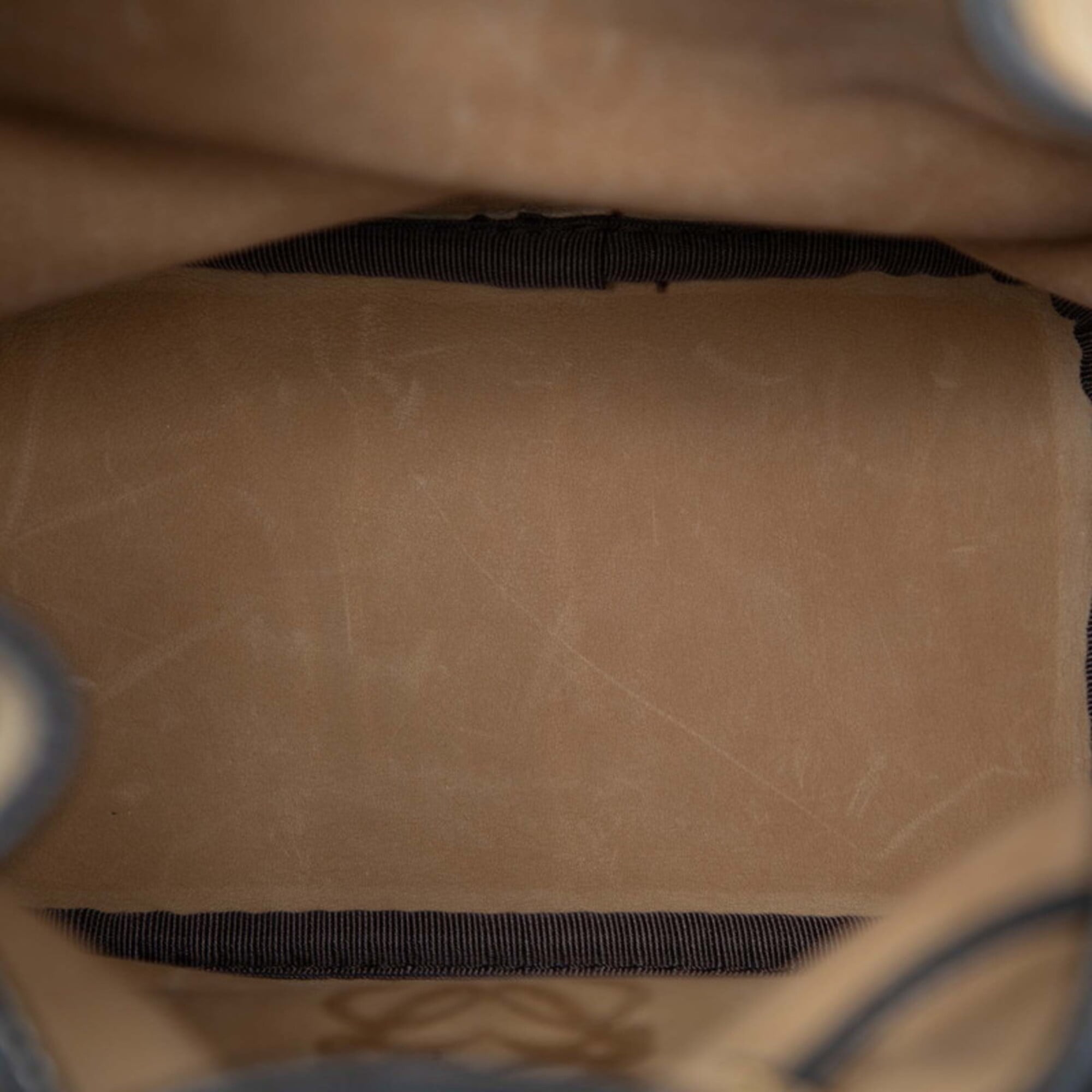 Loewe Beige Brown Suede Leather Shoulder Bag (Pre-Owned)