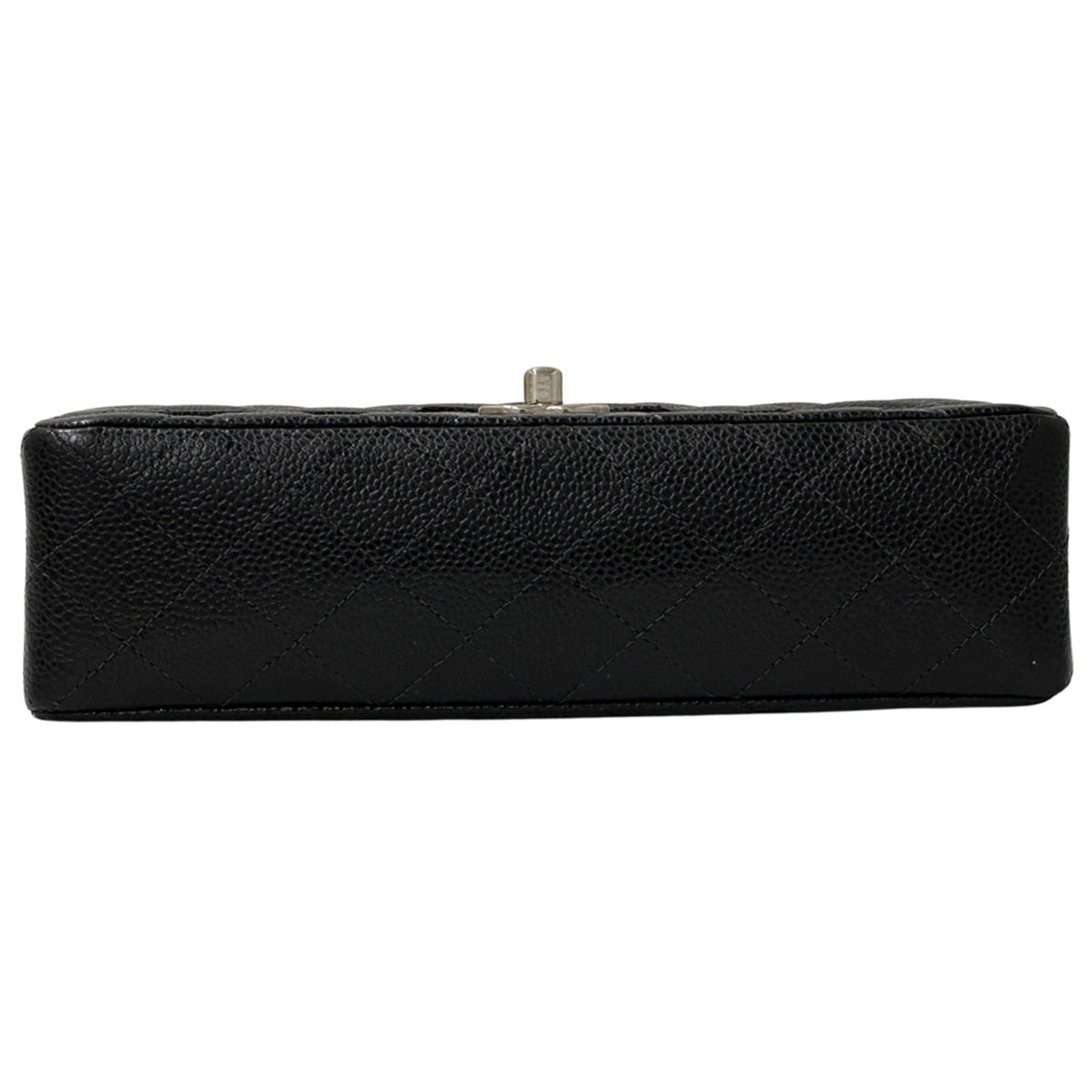 Chanel Black Grained Calfskin Handbag Shoulder Bag (Pre-Owned)