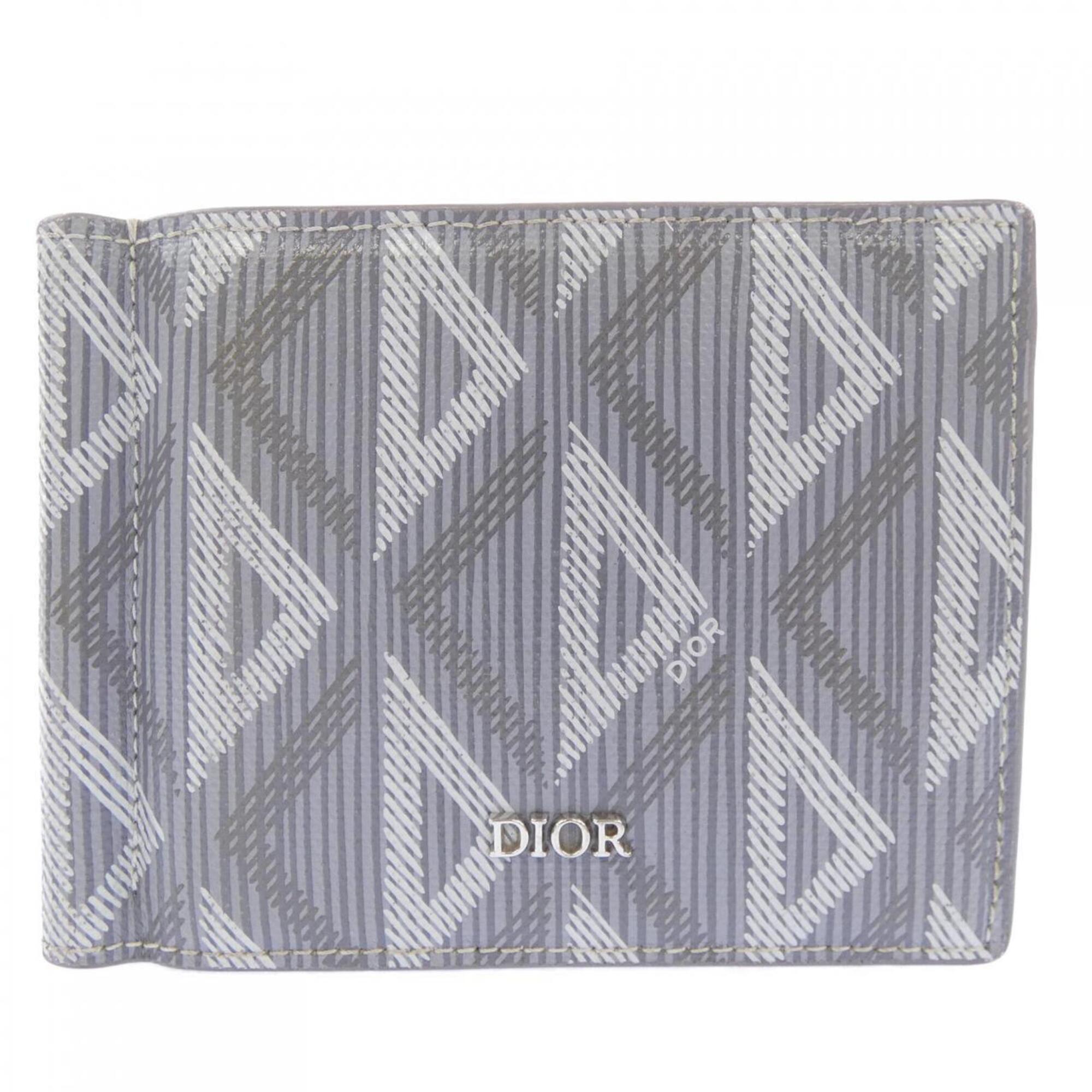 Christian Dior Gray Bill Wallet (Bi-Fold) (Pre-Owned)
