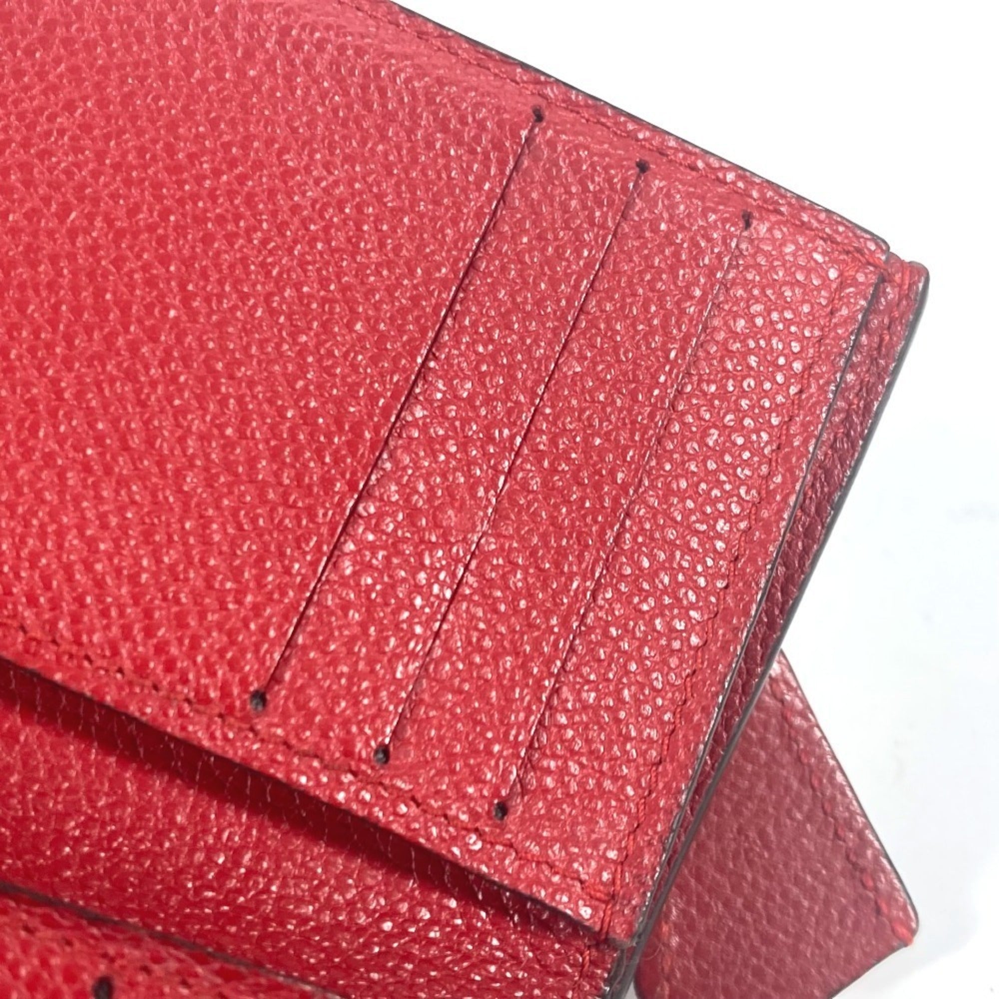 Louis Vuitton Cerise Red Color Monogram Empreinte Wallet (Tri-Fold) (Pre-Owned)