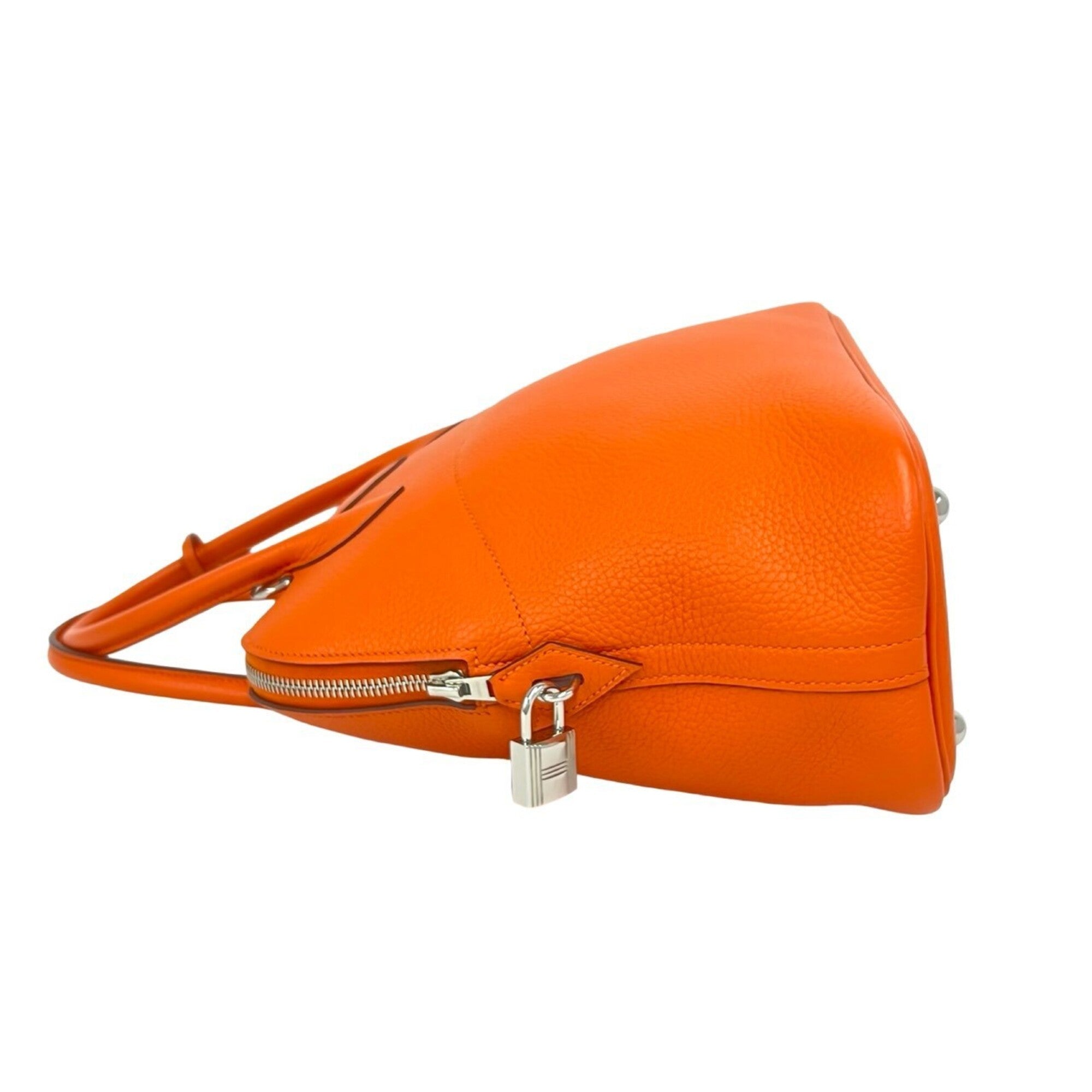 Hermes Orange Taurillon Clemence Leather Handbag Shoulder Bag (Pre-Owned)