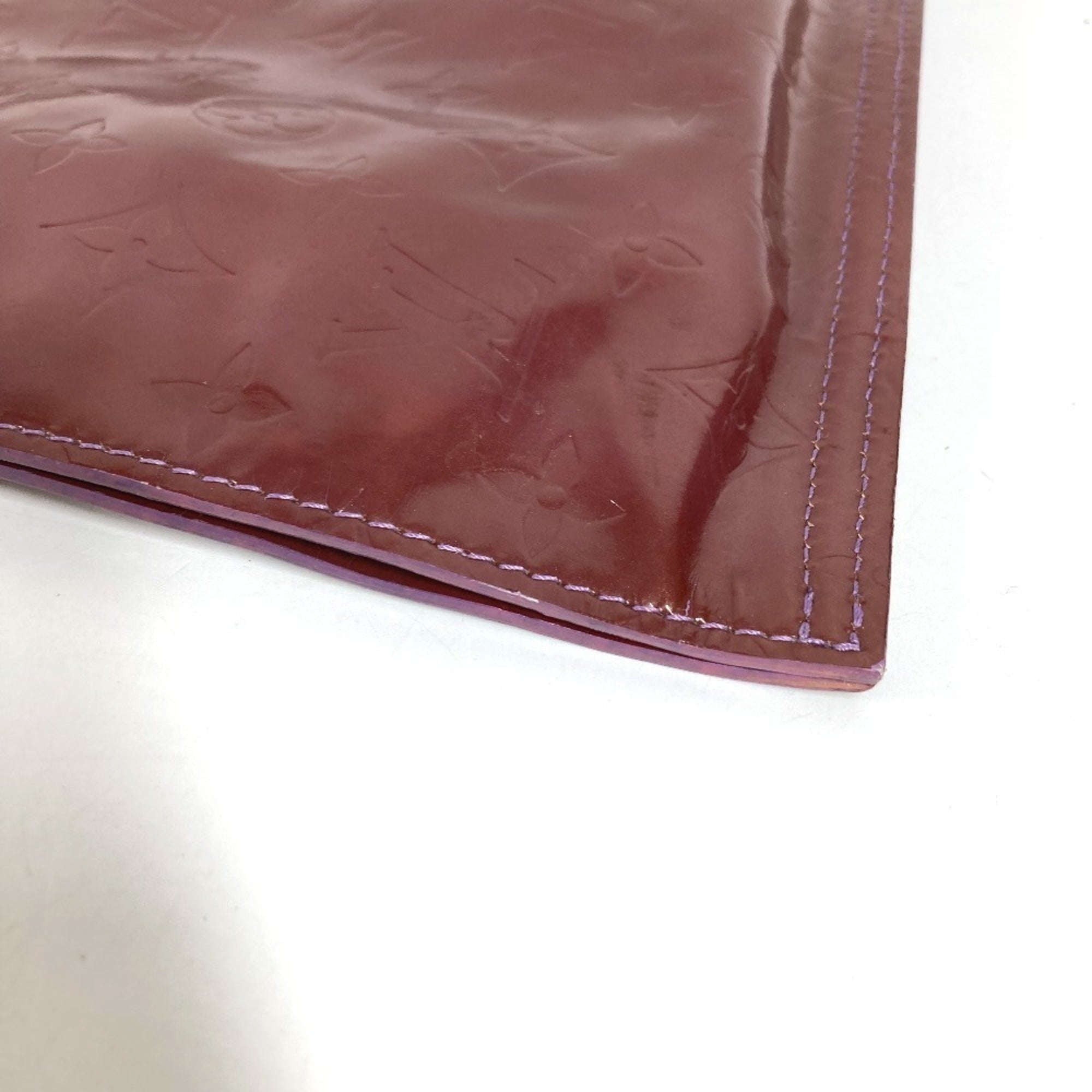 Louis Vuitton Purple Violet Monogram Vernis Clutch Bag Handbag (Pre-Owned)