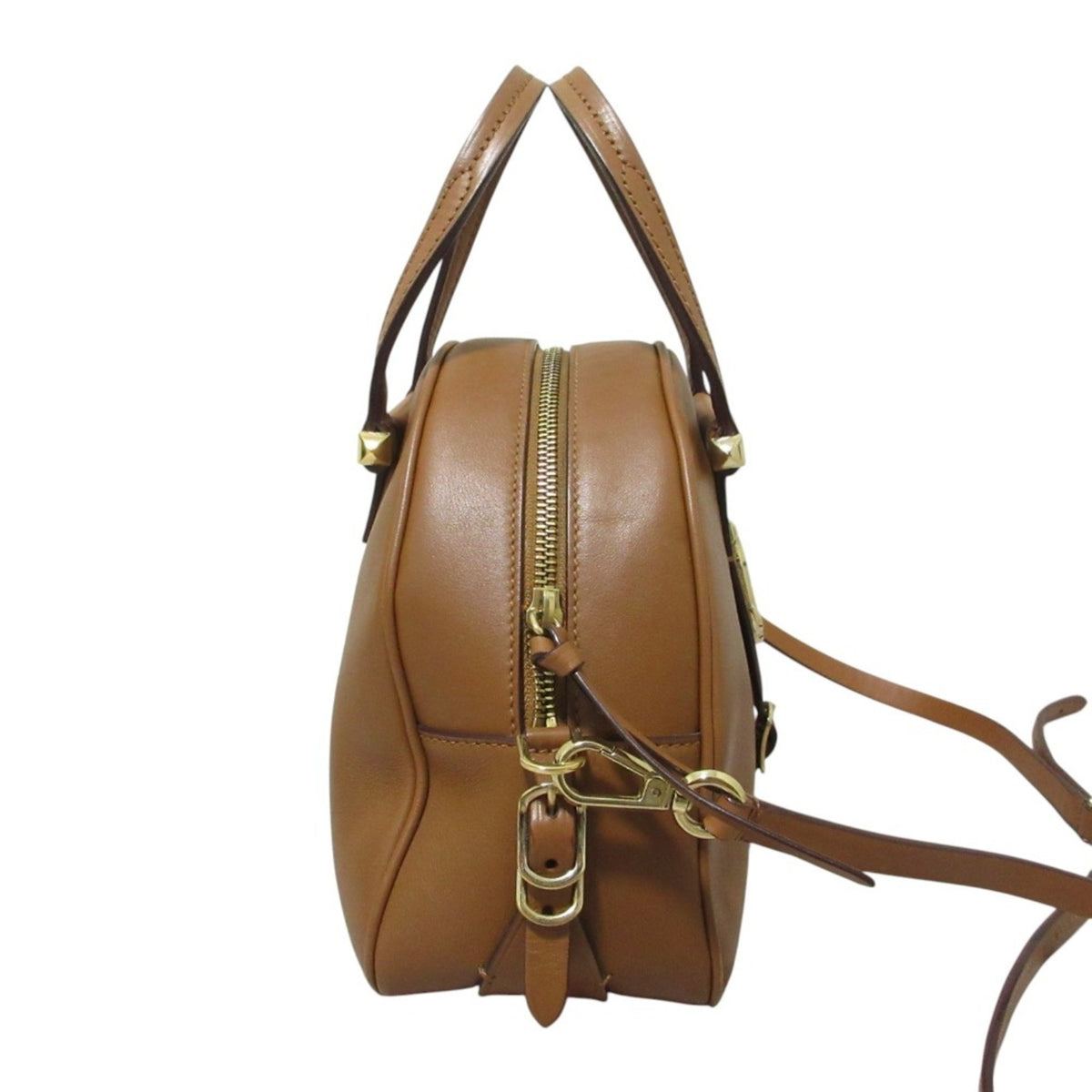 Jimmy Choo Brown Leather Handbag Shoulder Bag (Pre-Owned)