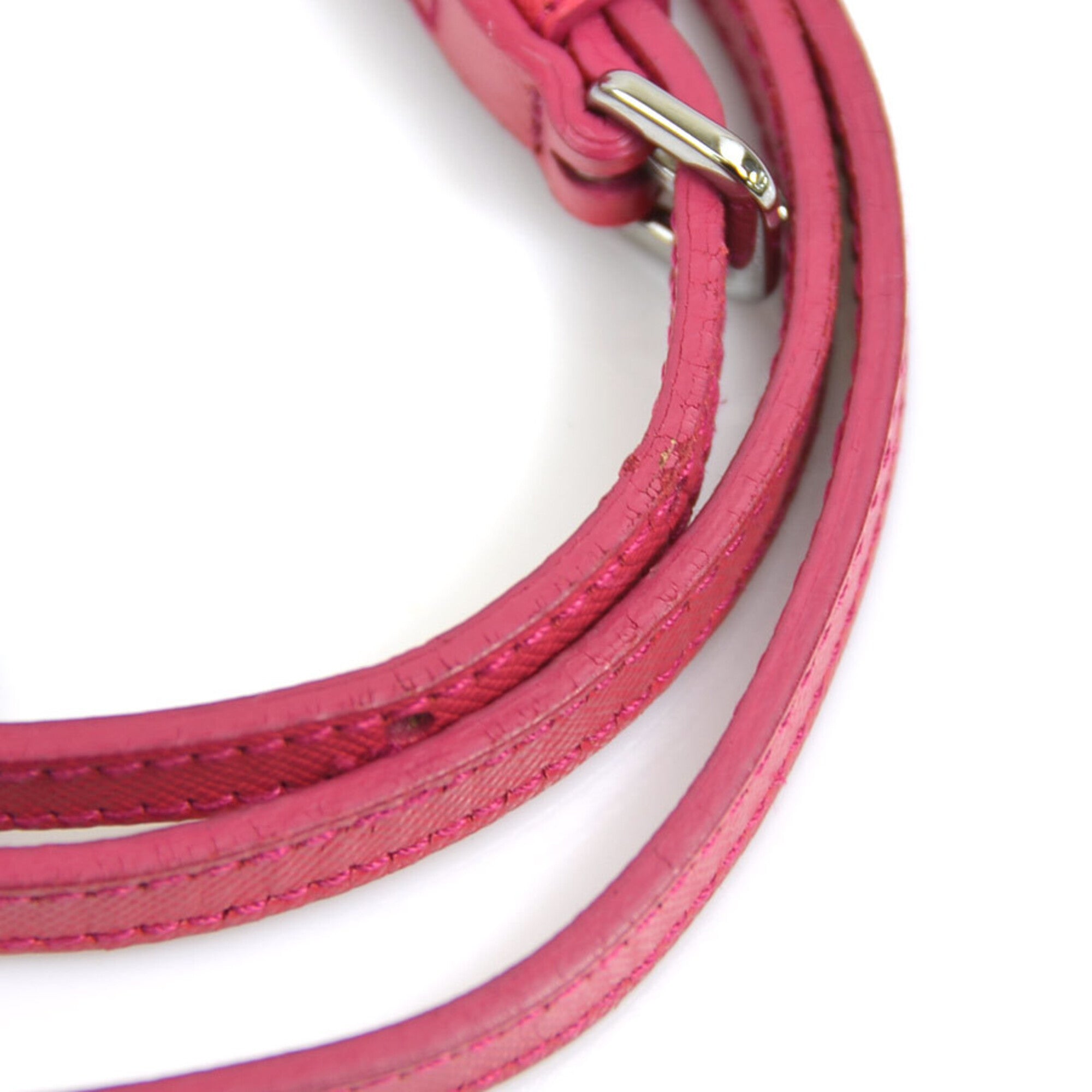 Prada Pink Nylon Handbag Shoulder Bag (Pre-Owned)
