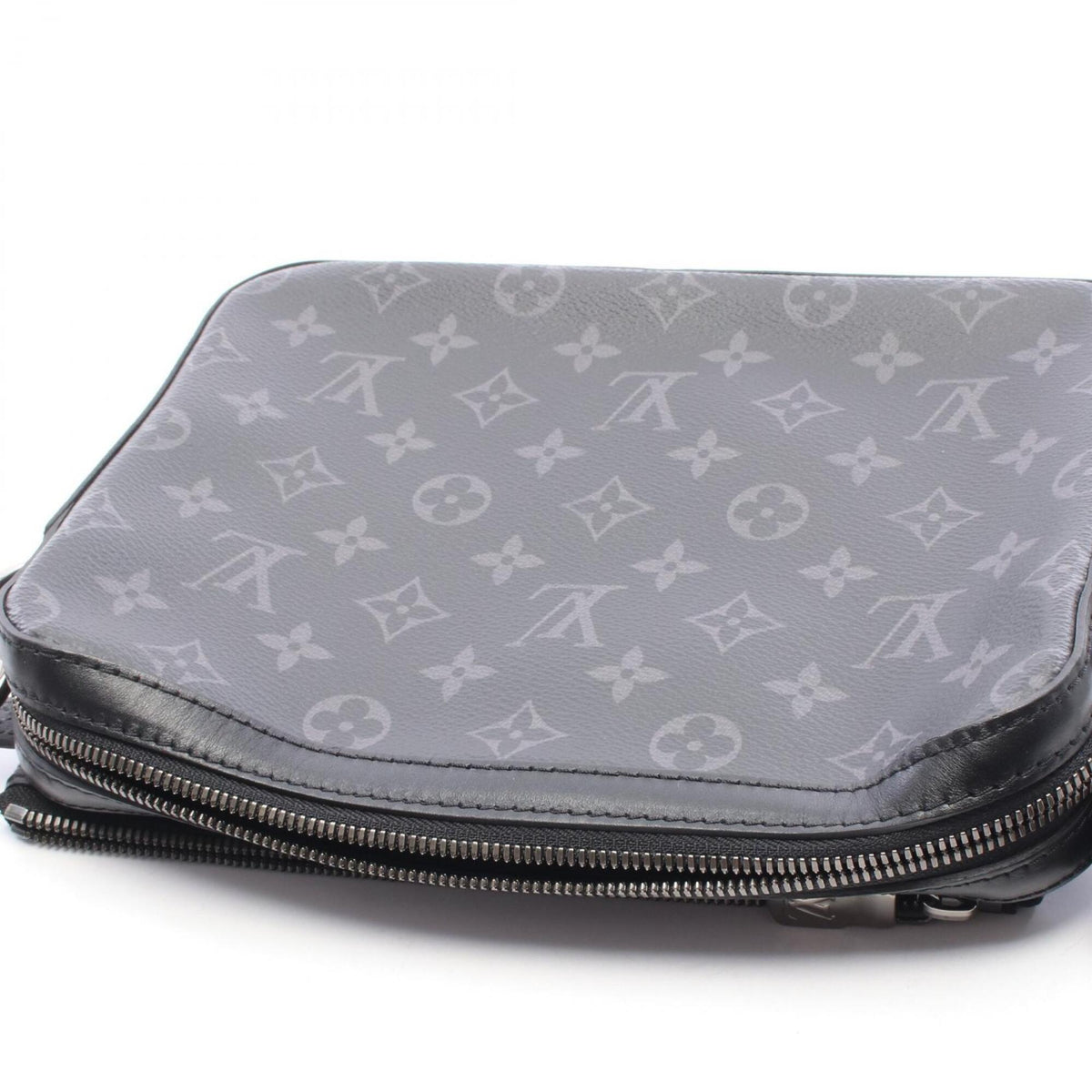 Louis Vuitton Black Gray Monogram Eclipse Coated Canvas Handbag Shoulder Bag (Pre-Owned)