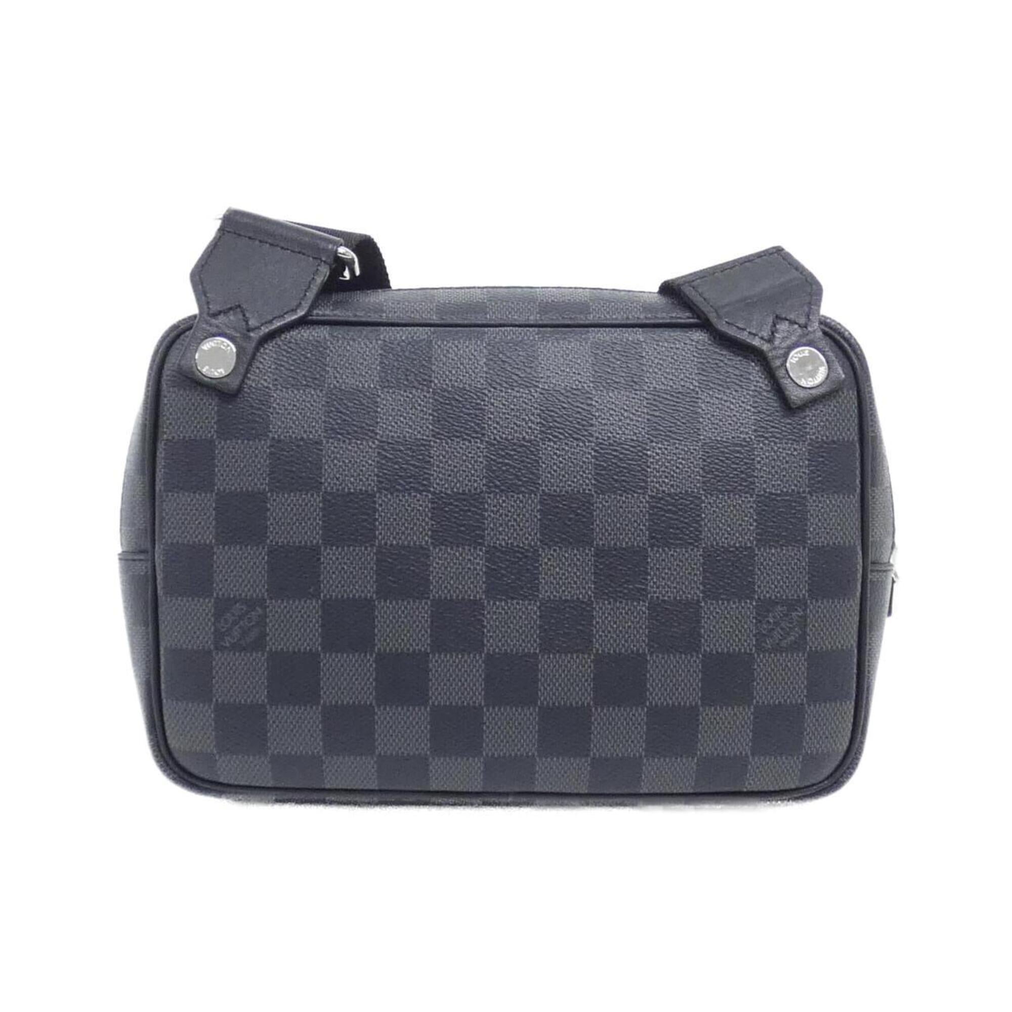 Louis Vuitton Damier Graphite Graphite Coated Canvas Pouch Shoulder Bag (Pre-Owned)