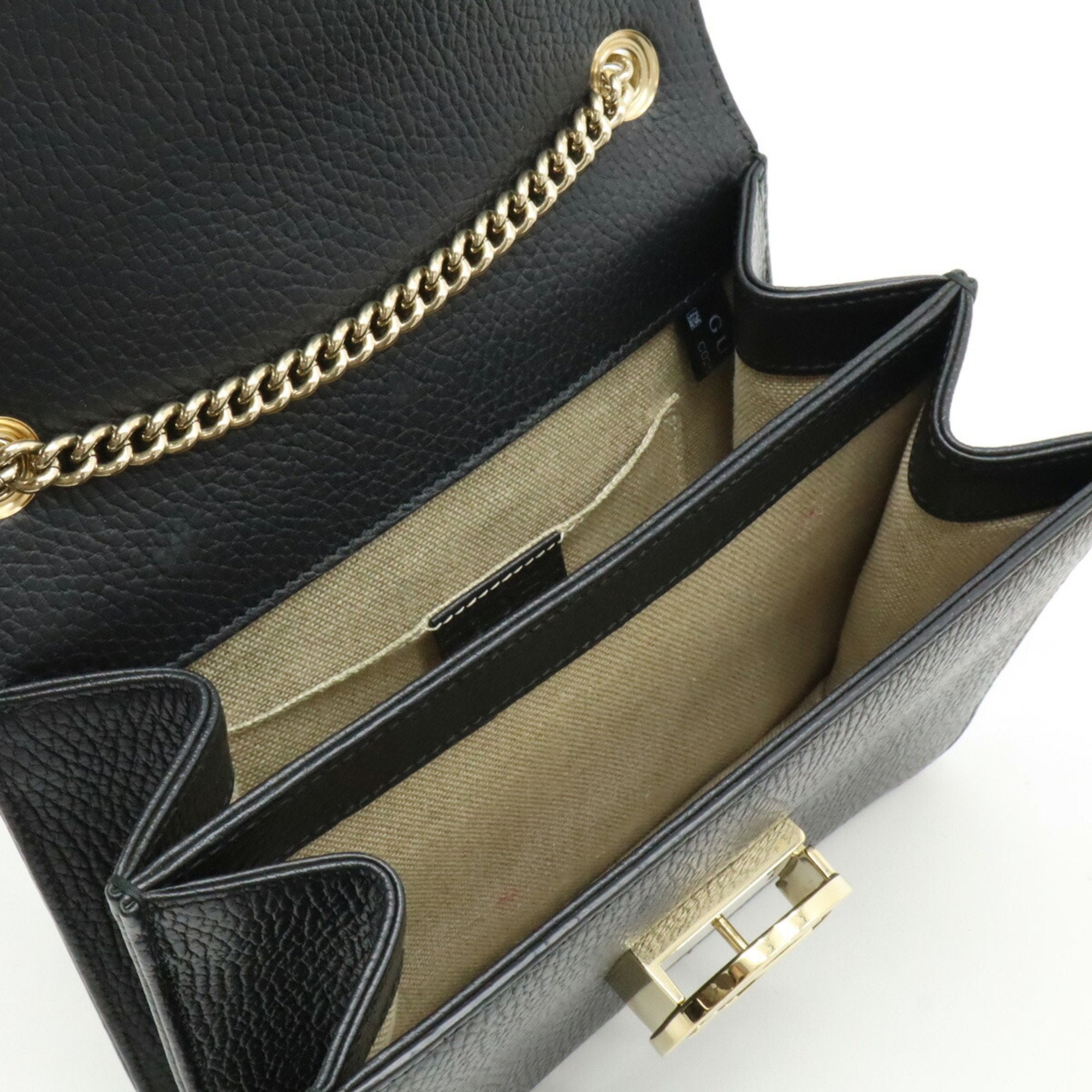 Gucci Black Leather Shoulder Bag (Pre-Owned)