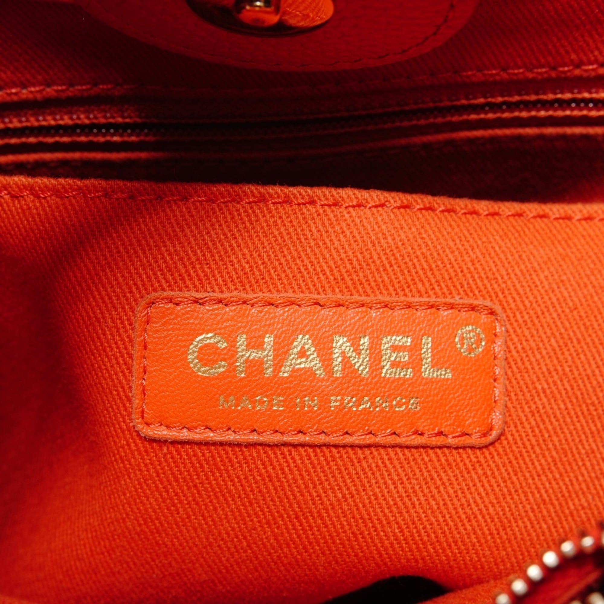 Chanel Orange Handbag (Pre-Owned)