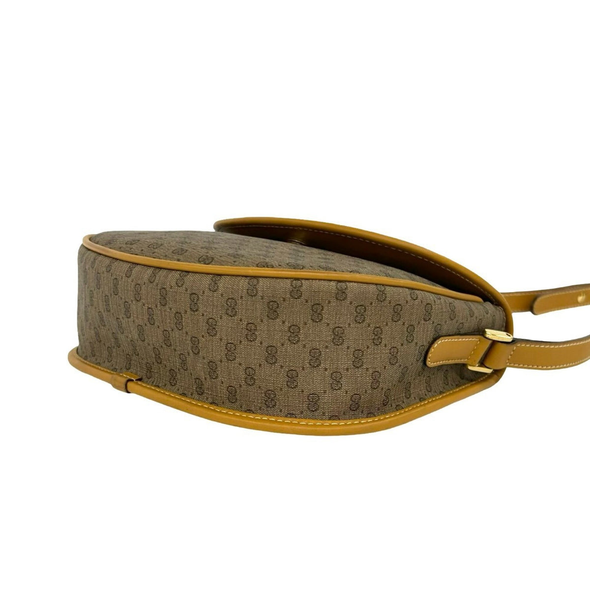 Gucci Brown Leather Pvc Pochette Shoulder Bag (Pre-Owned)