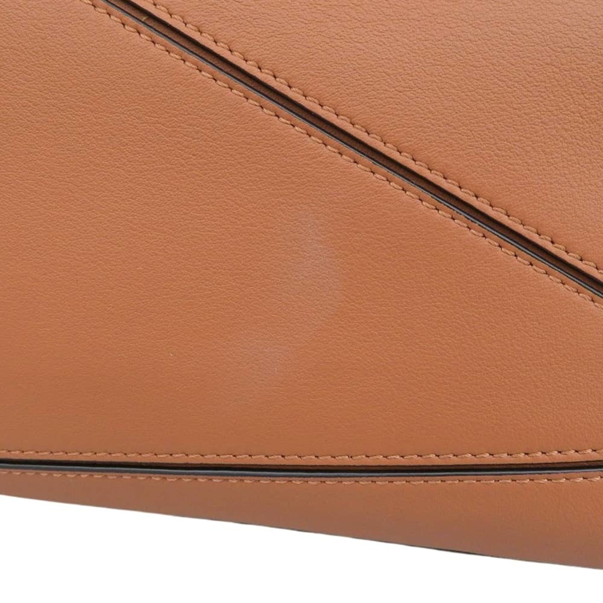 Loewe Brown Leather Handbag Shoulder Bag (Pre-Owned)