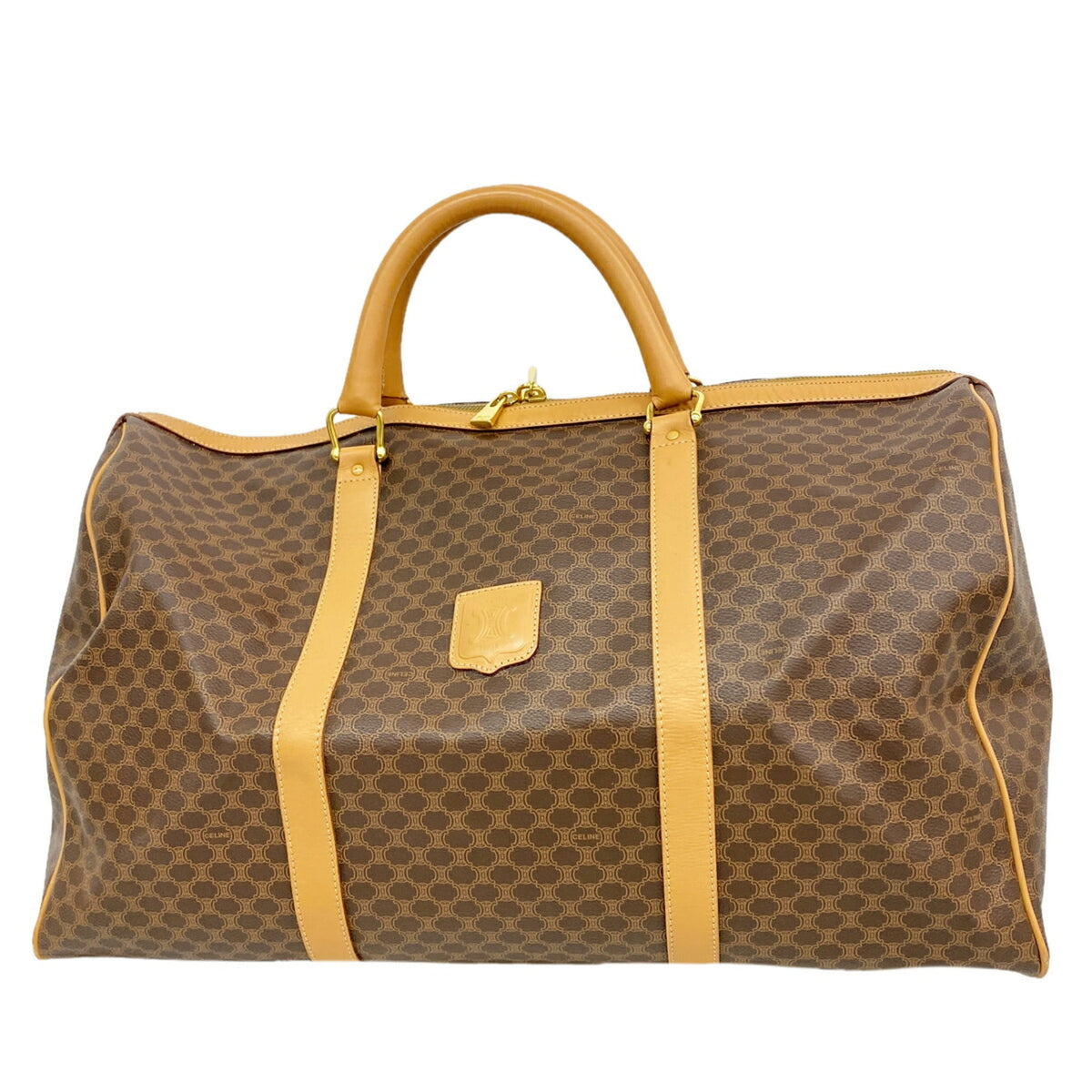 Celine Brown Pvc Boston Bag (Pre-Owned)