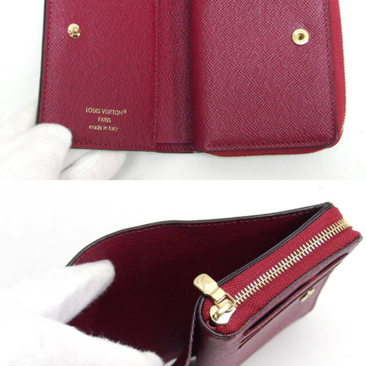 Louis Vuitton Fuchsia Pink Monogram Leather Wallet (Bi-Fold) (Pre-Owned)