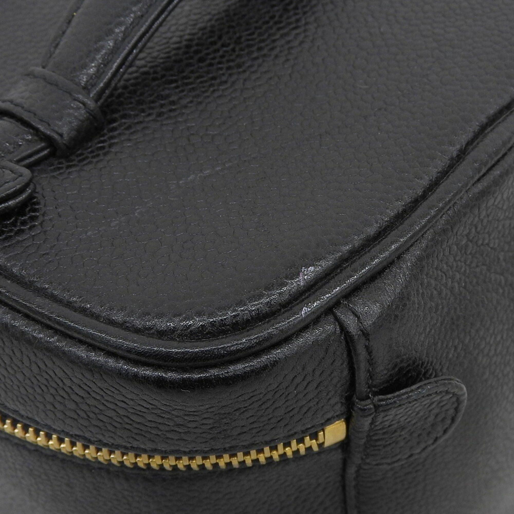 Chanel Black Grained Calfskin Vanity Bag (Pre-Owned)