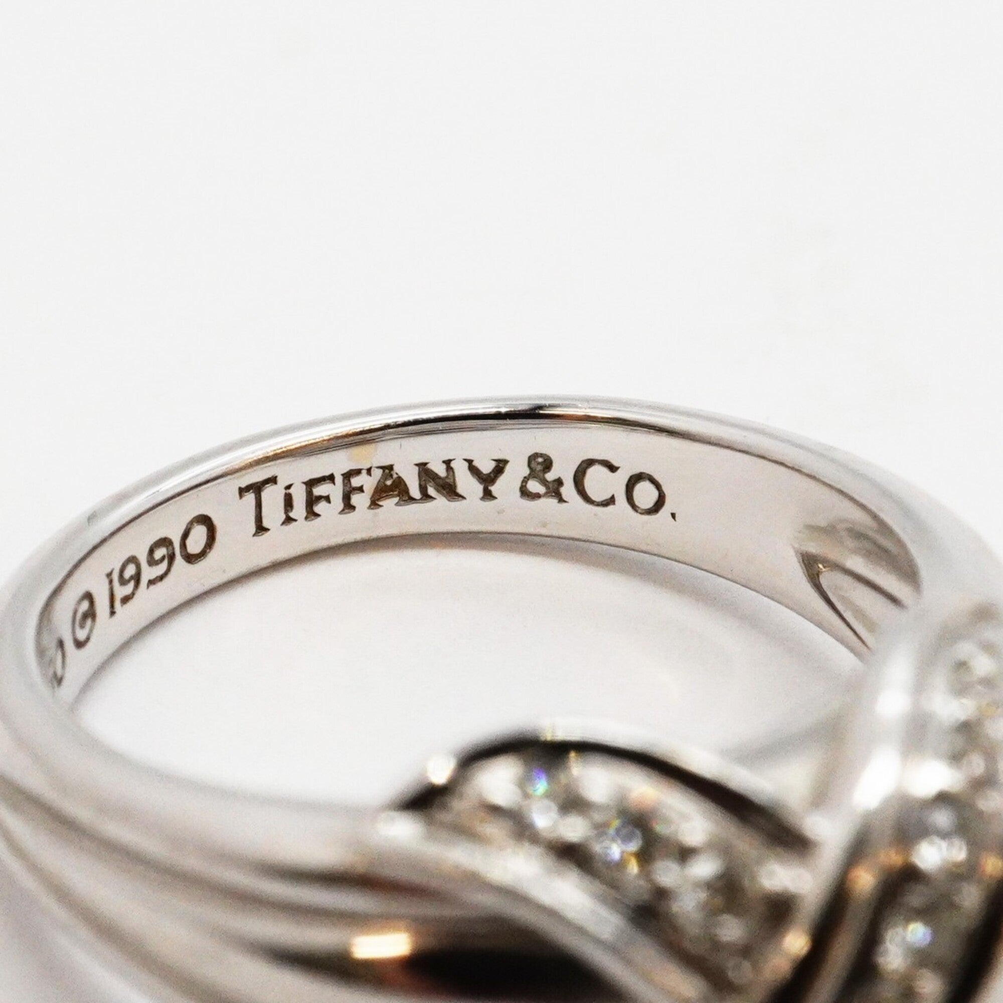 Tiffany White Gold (18K) Band Ring (Pre-Owned)
