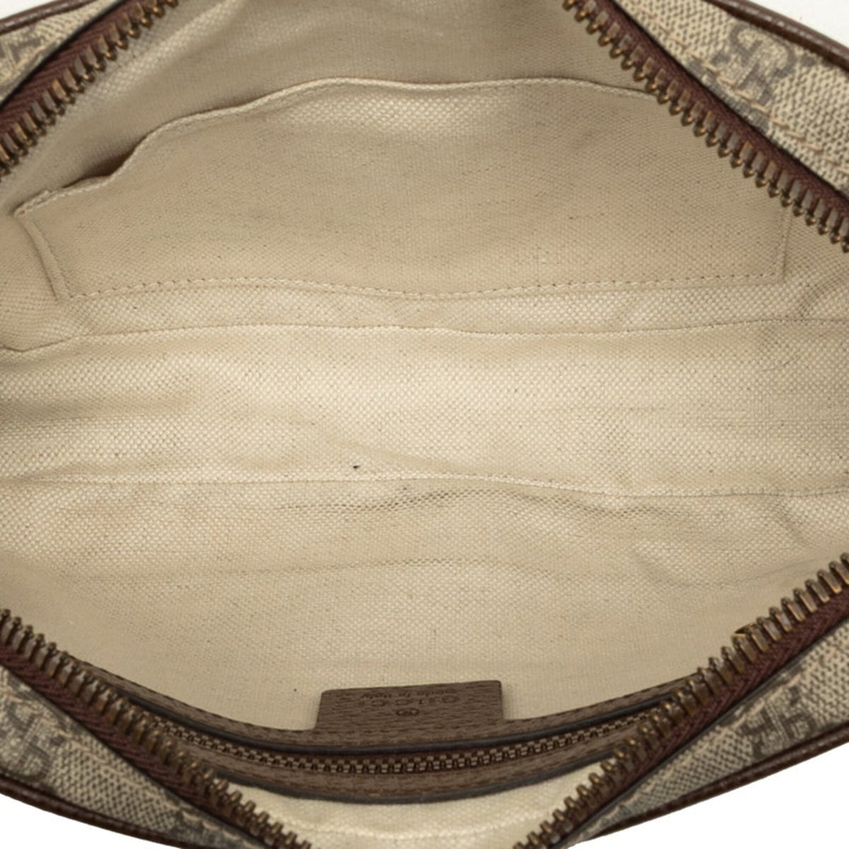 Gucci Beige Brown Gg Supreme Shoulder Bag Sling Bag (Pre-Owned)