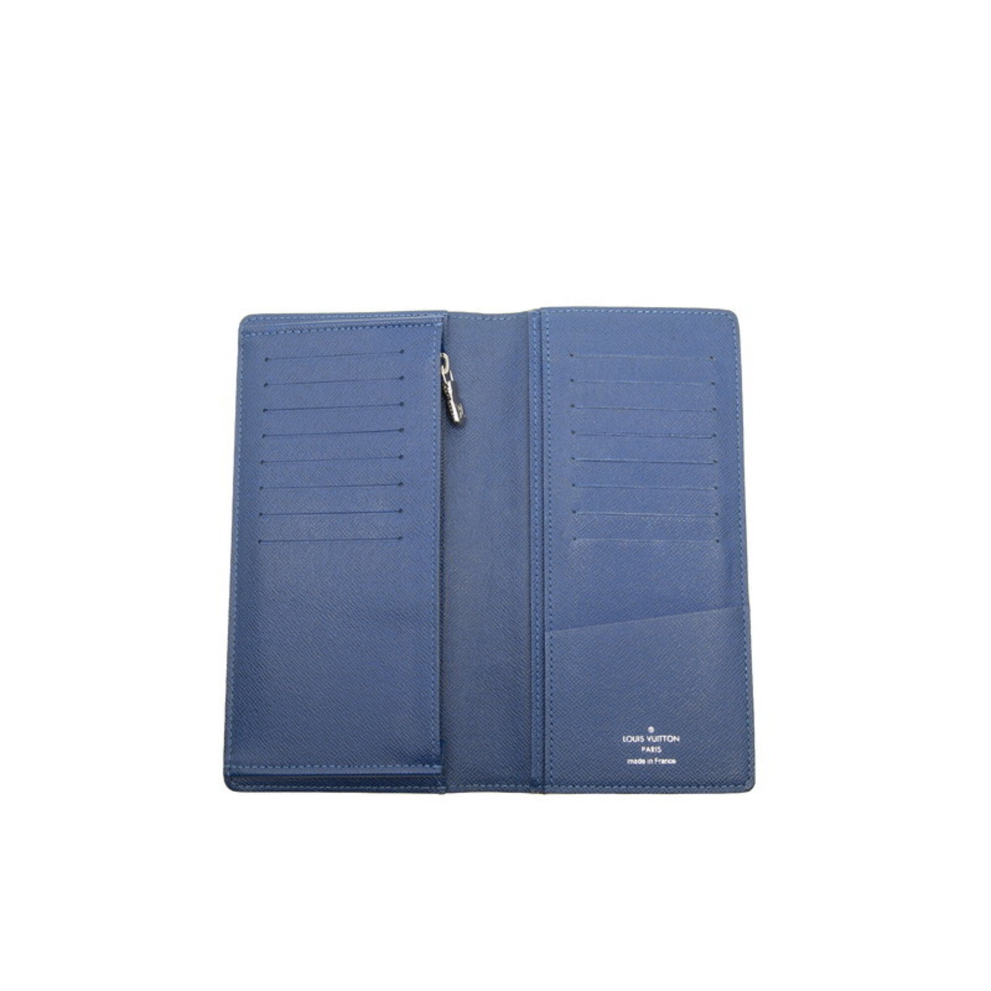 Louis Vuitton Monogram Blue Cobalt Pvc Taigarama Long Wallet (Bi-Fold) (Pre-Owned)