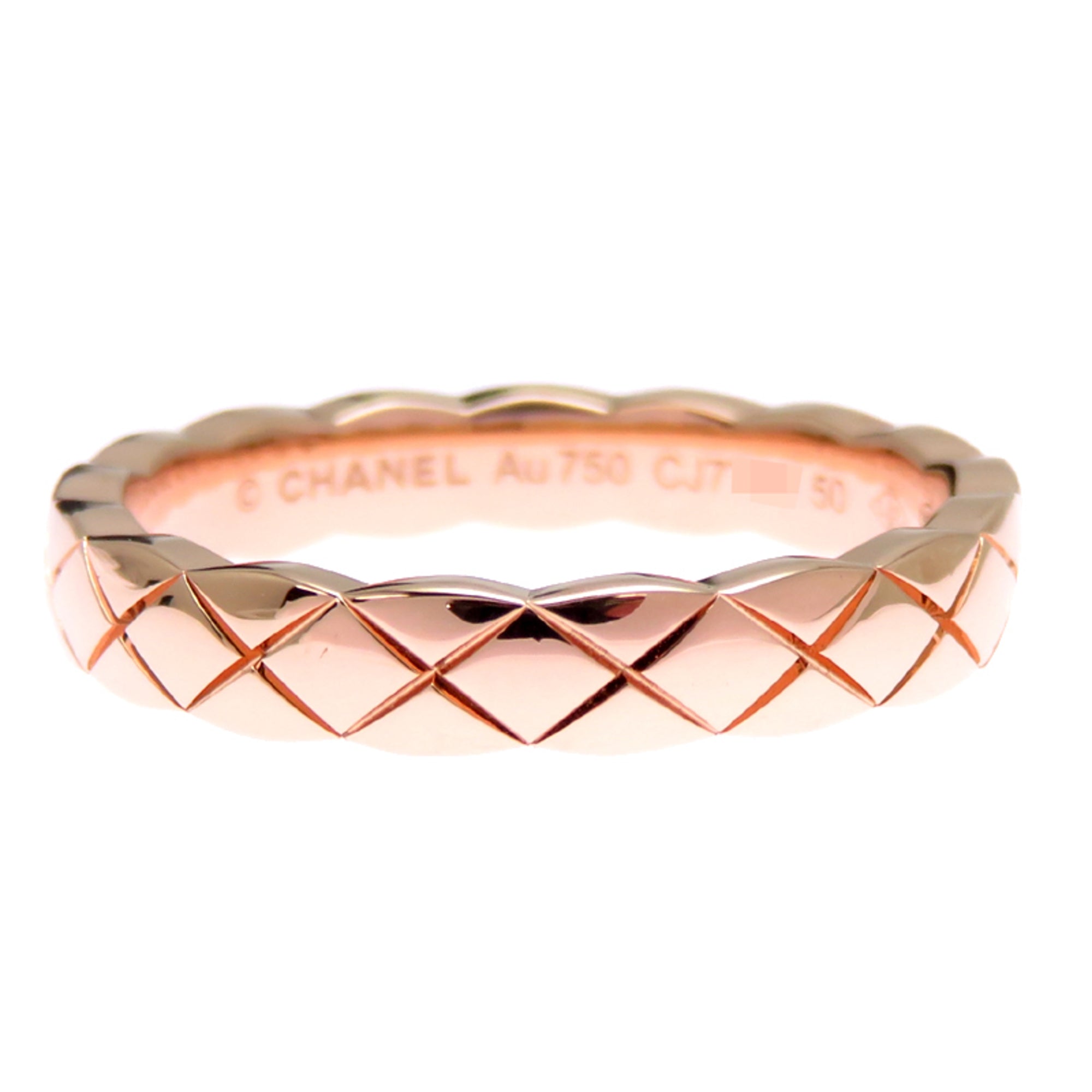 Chanel Pink Gold (18K) Band Ring (Pre-Owned)