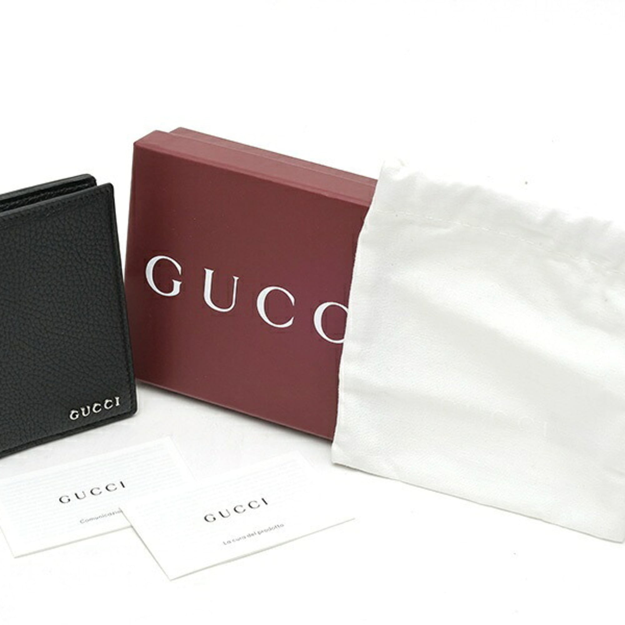 Gucci Black Leather Wallet (Bi-Fold) (Pre-Owned)