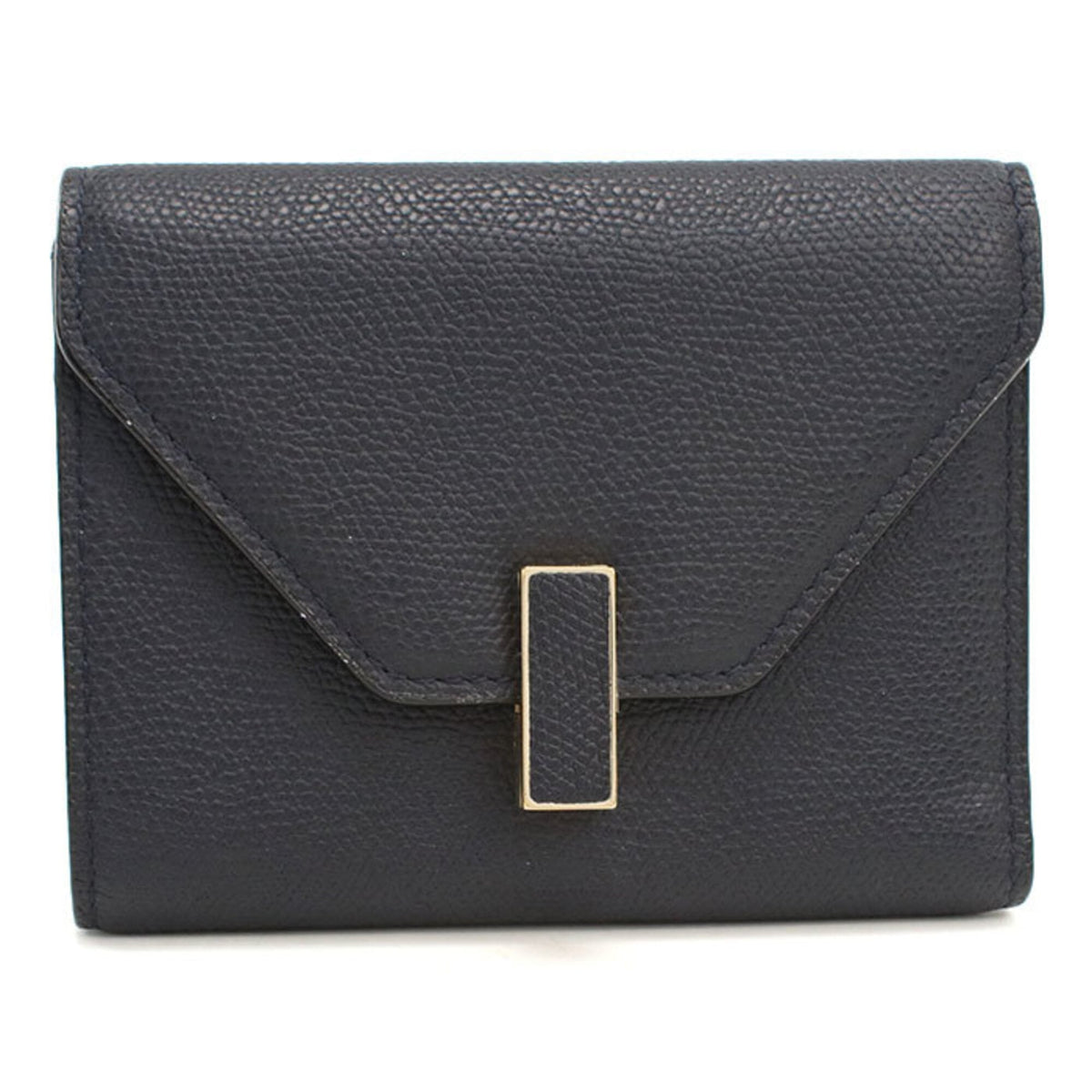 Valextra Navy Wallet (Tri-Fold) (Pre-Owned)