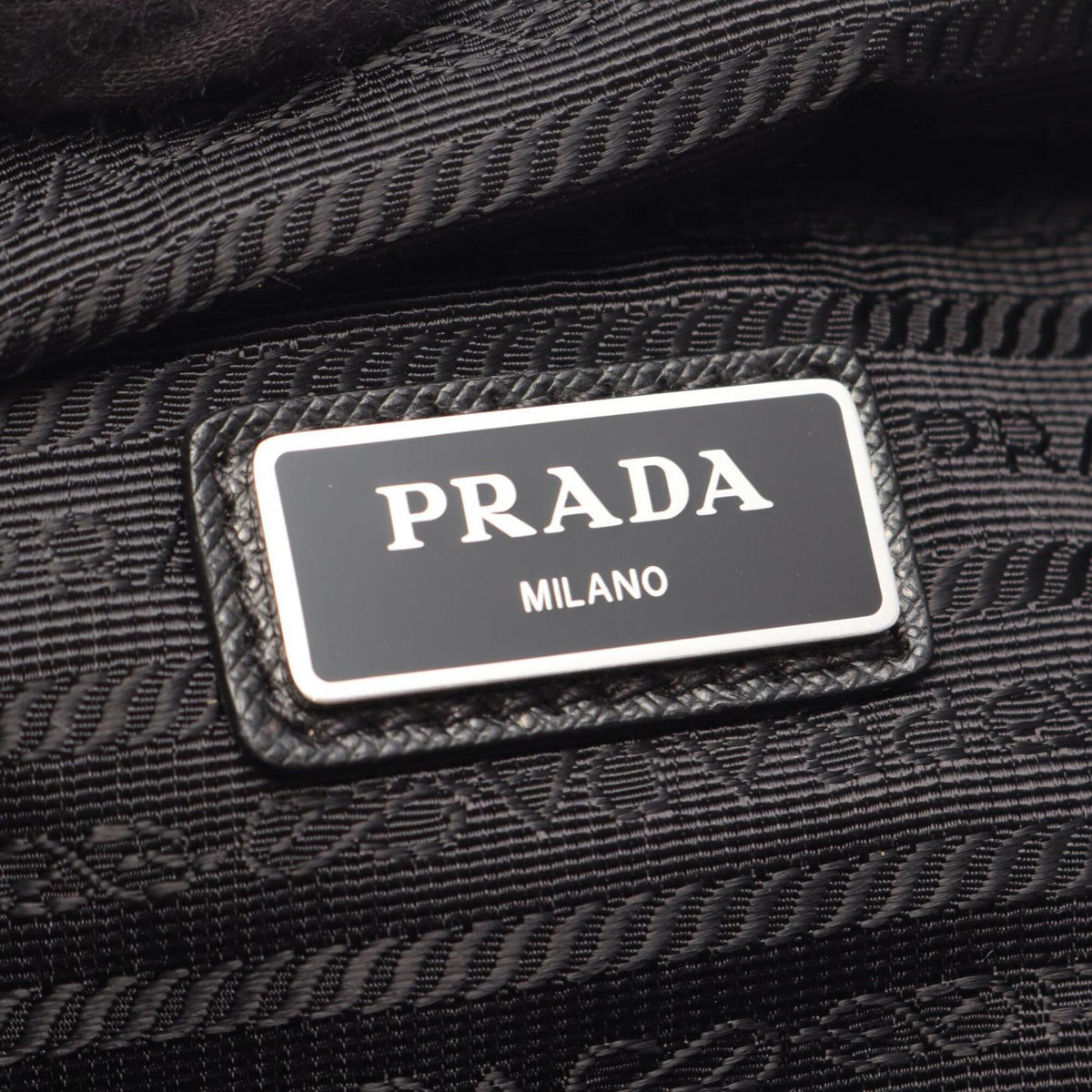 Prada Black Nylon Leather Fanny Pack (Pre-Owned)