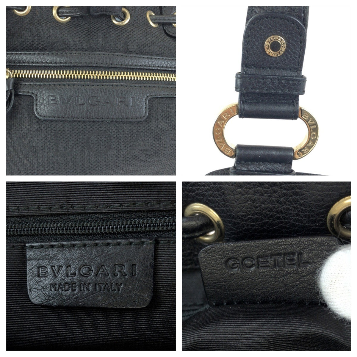 Bvlgari Black Canvas Handbag (Pre-Owned)