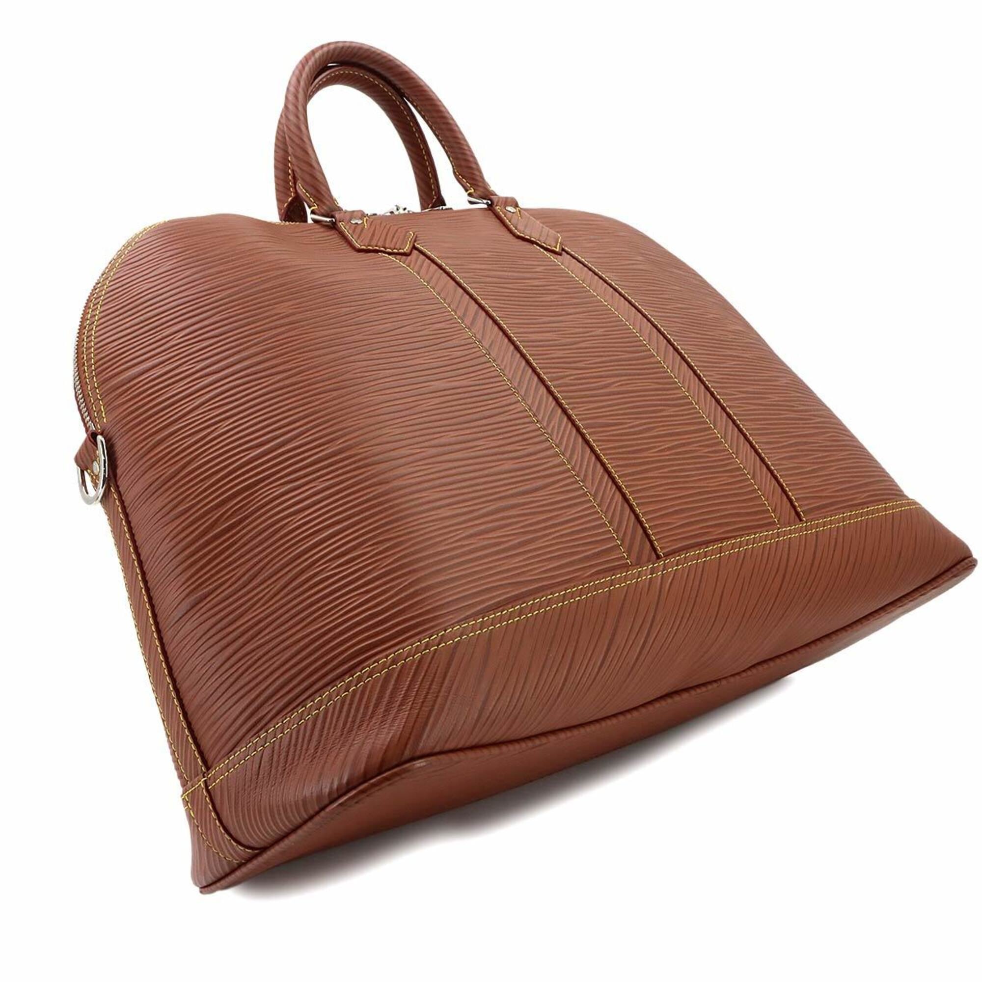 Louis Vuitton Cognac Epi Leather Handbag Weekend Bag (Pre-Owned)