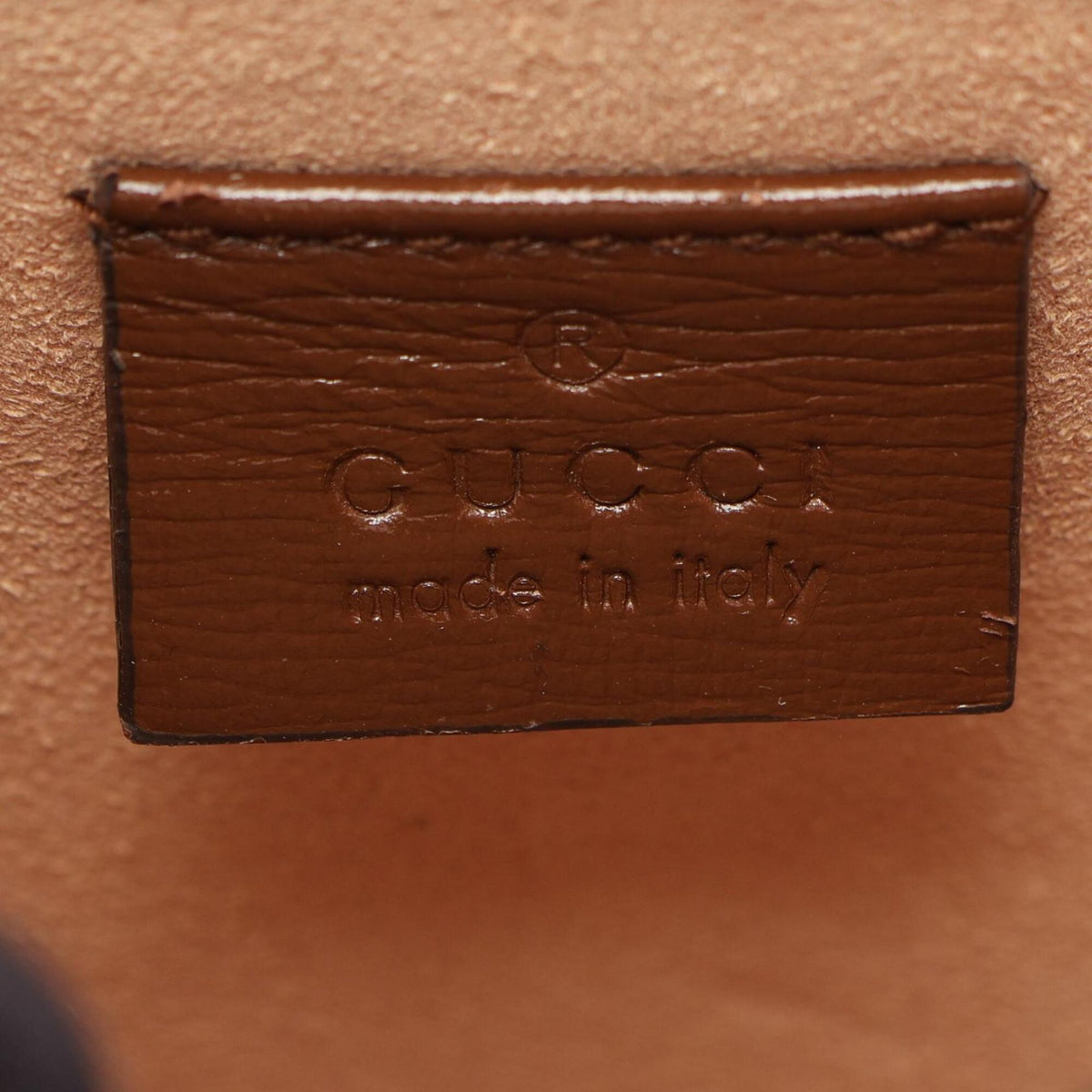 Gucci Beige Brown Coated Canvas Leather Handbag Shoulder Bag (Pre-Owned)