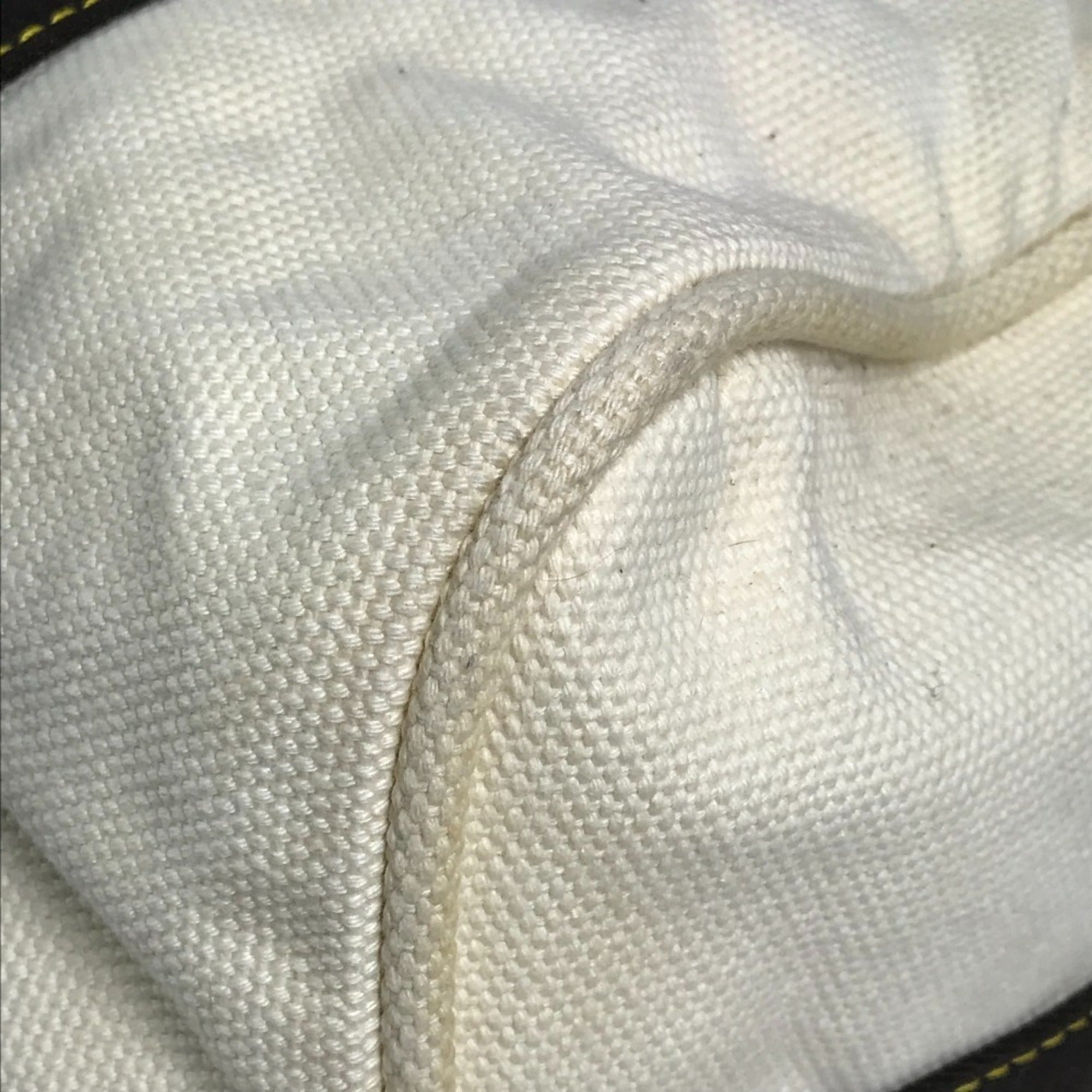 Louis Vuitton Brown Ecru White Canvas Shoulder Bag Tote Bag (Pre-Owned)