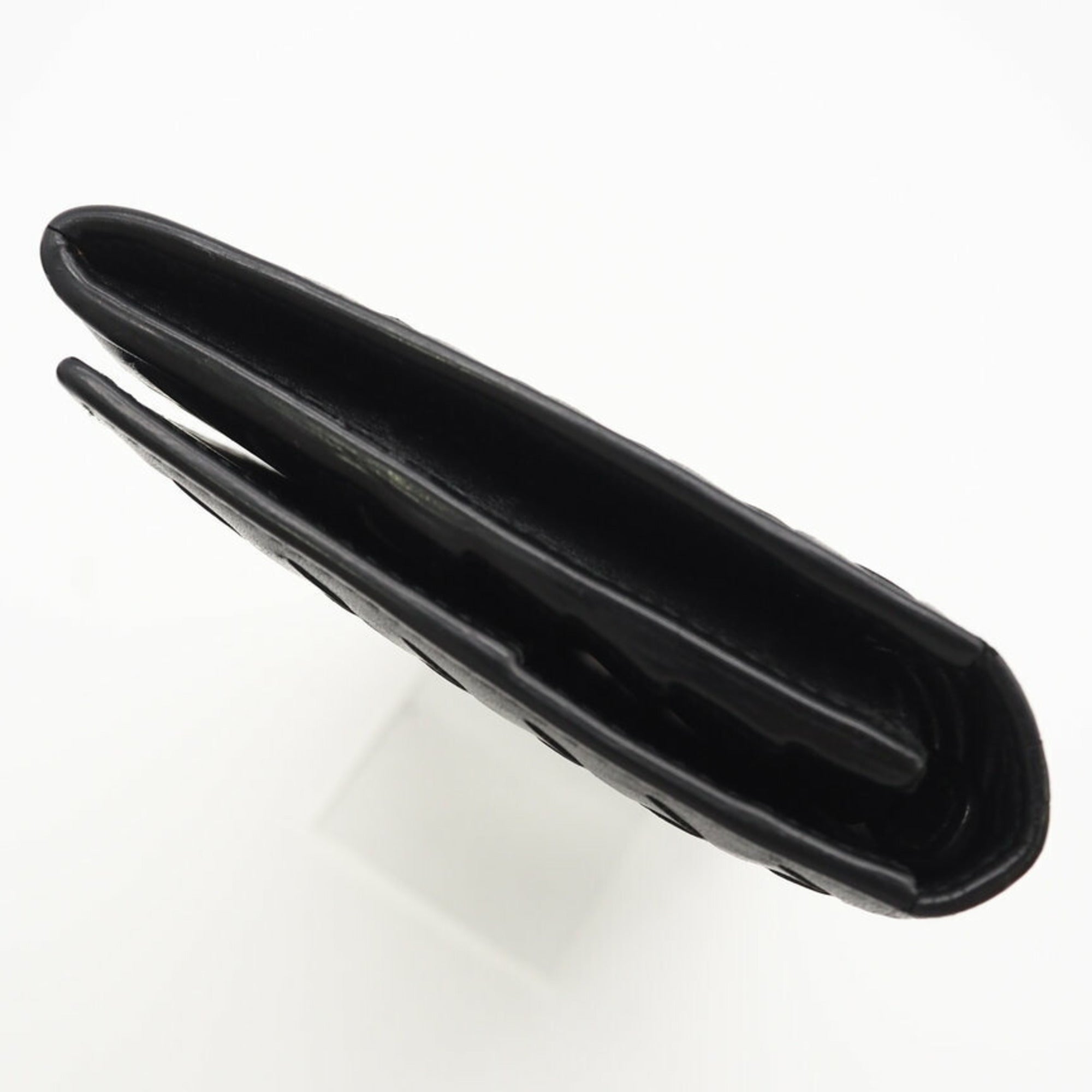 Bottega Veneta Black Leather Long Wallet (Bi-Fold) (Pre-Owned)