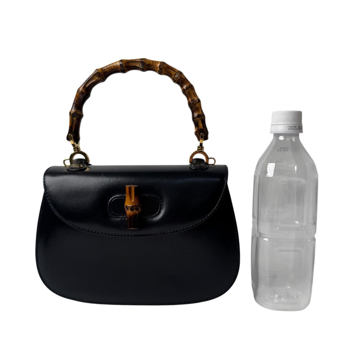 Gucci Black Leather Handbag Shoulder Bag (Pre-Owned)