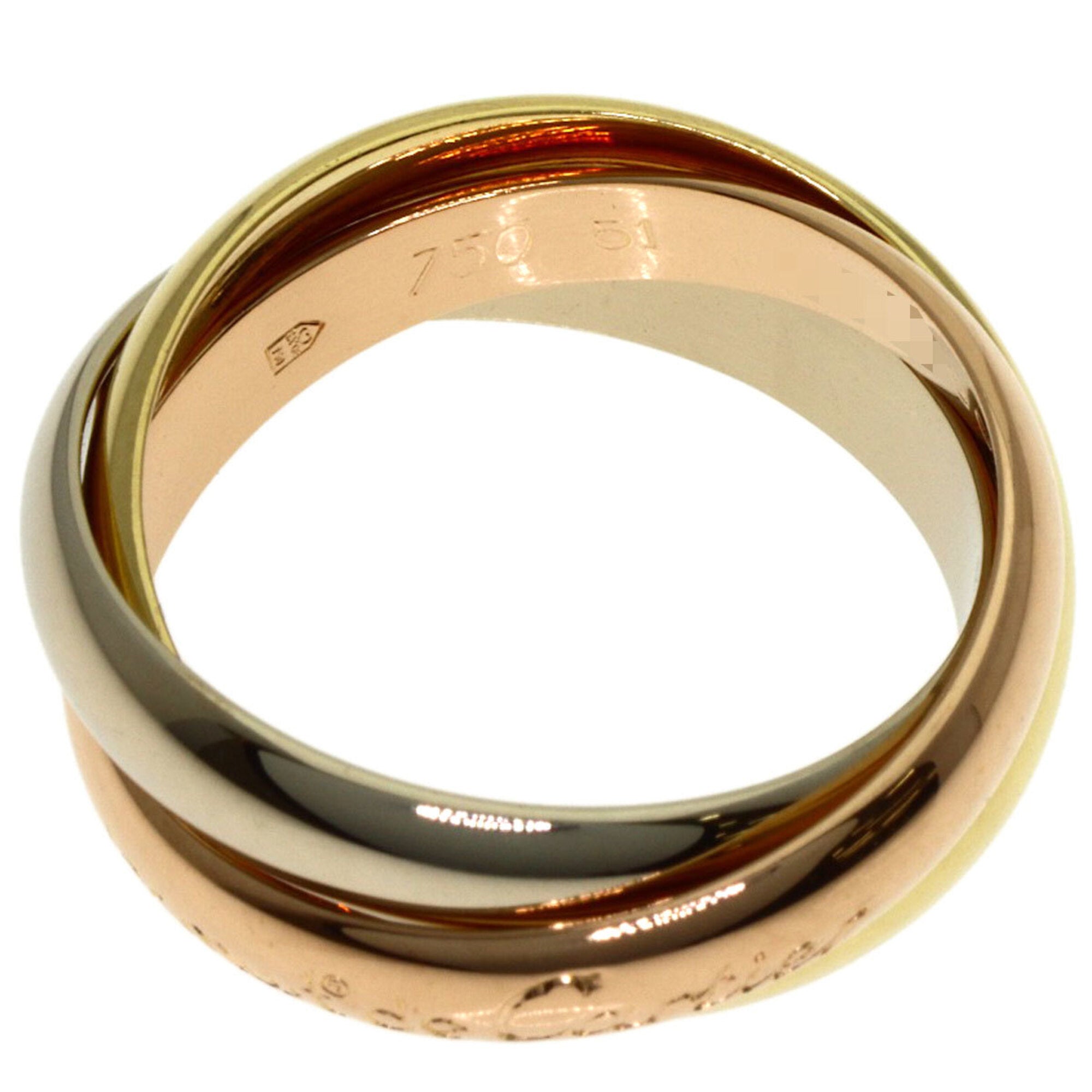 Cartier Trinity Yellow Gold (18K) Pink Gold (18K) White Gold (18K) Band Ring (Pre-Owned)