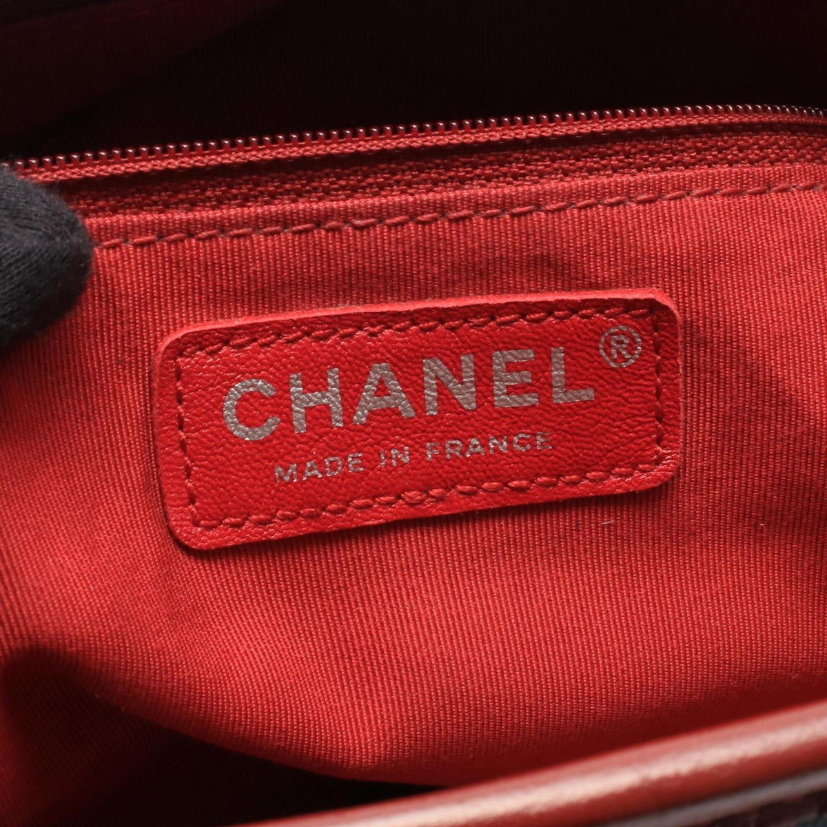 Chanel Black Blue Bordeaux Suede Leather Handbag Shoulder Bag (Pre-Owned)