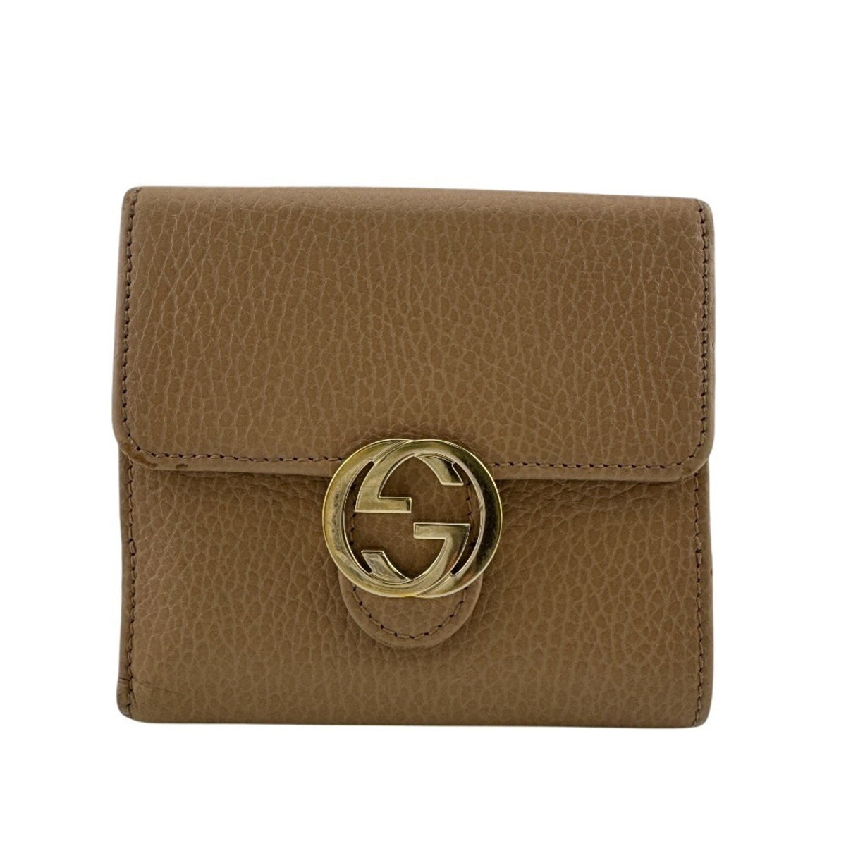 Gucci Beige Leather Wallet (Bi-Fold) (Pre-Owned)