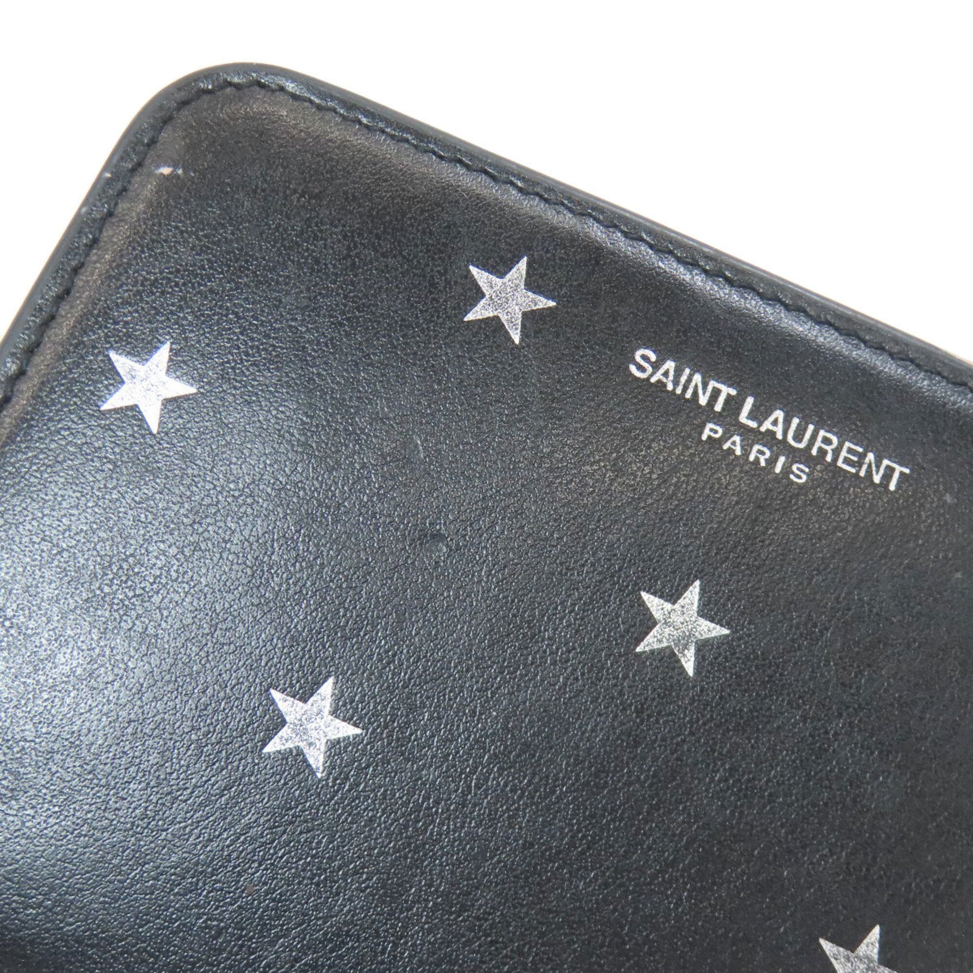 Saint Laurent Black Leather Wallet (Bi-Fold) (Pre-Owned)