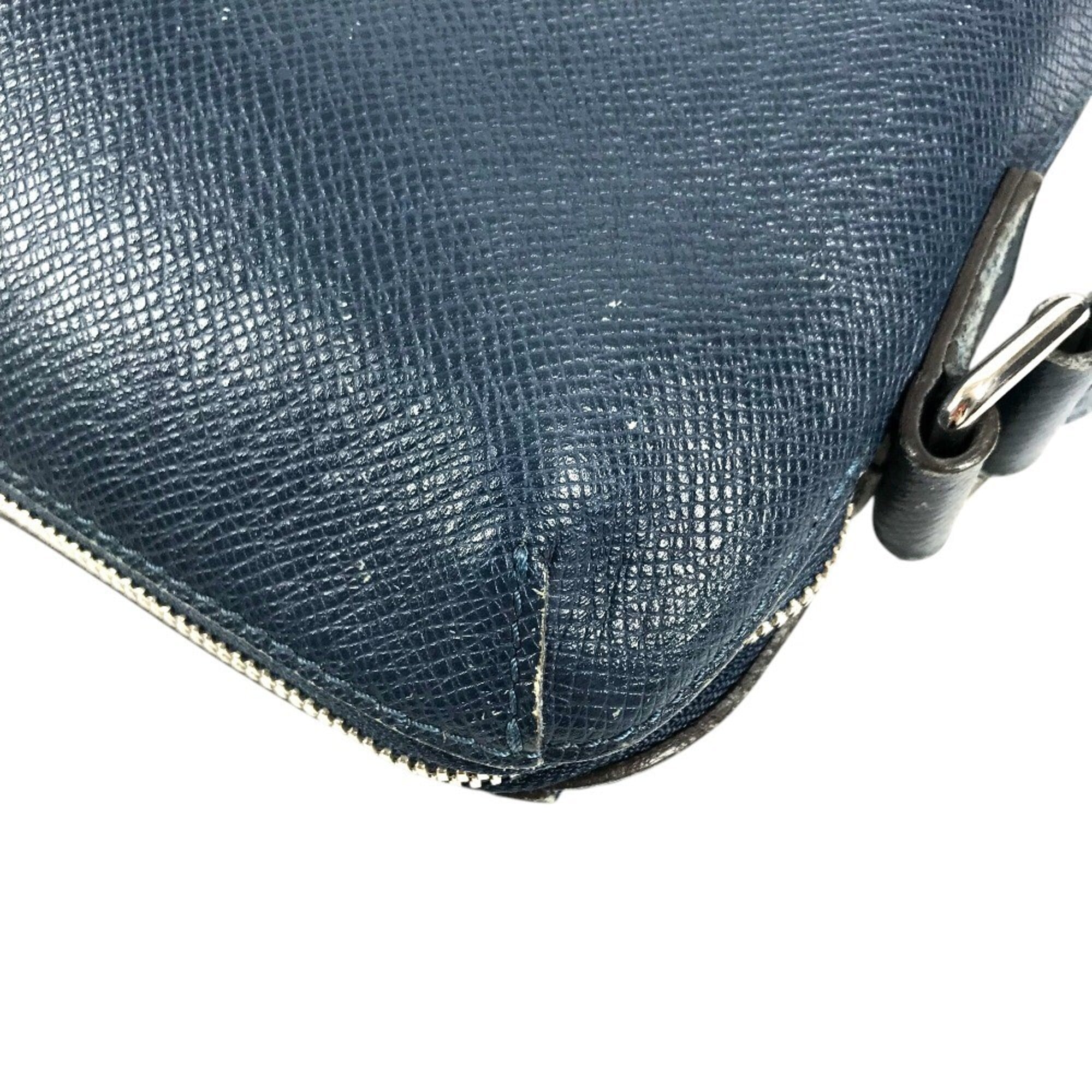 Louis Vuitton Navy Taiga Leather Handbag Messenger Bag Shoulder Bag (Pre-Owned)
