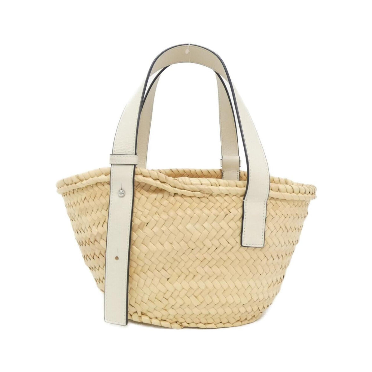 Loewe Beige White Leather Handbag (Pre-Owned)