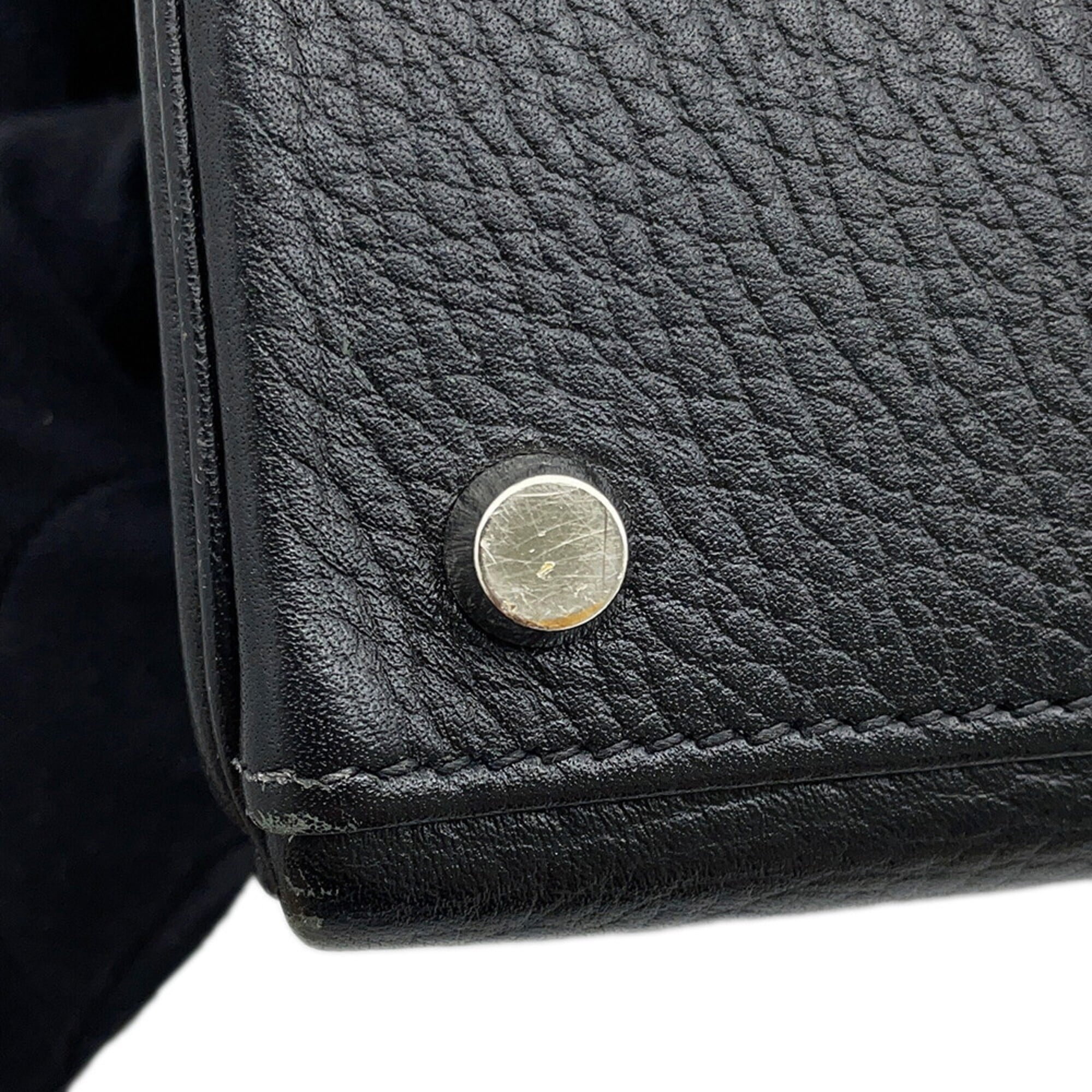Hermes Kelly Black Ardennes Leather Handbag (Pre-Owned)