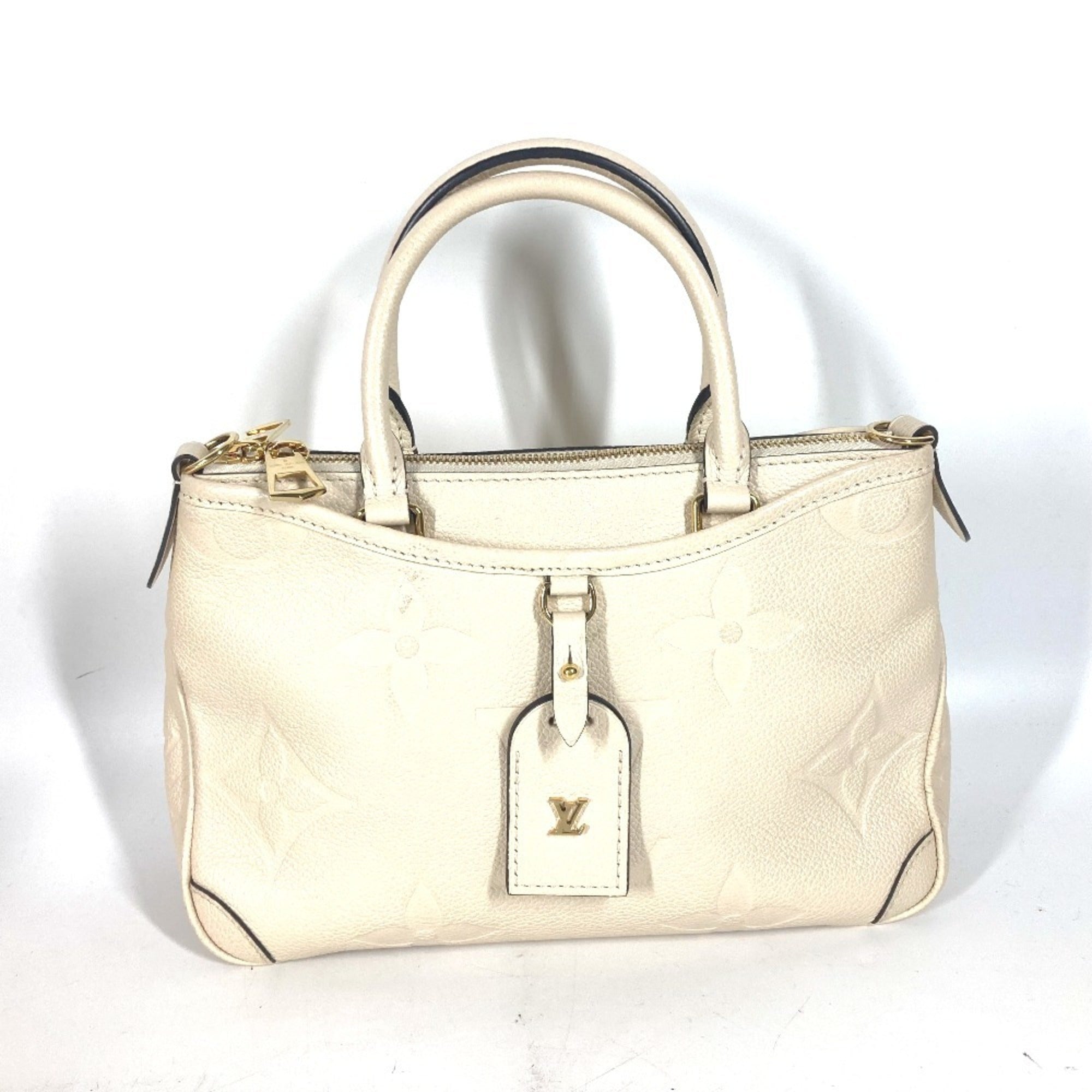 Louis Vuitton White Monogram Empreinte Handbag Shoulder Bag Tote Bag (Pre-Owned)