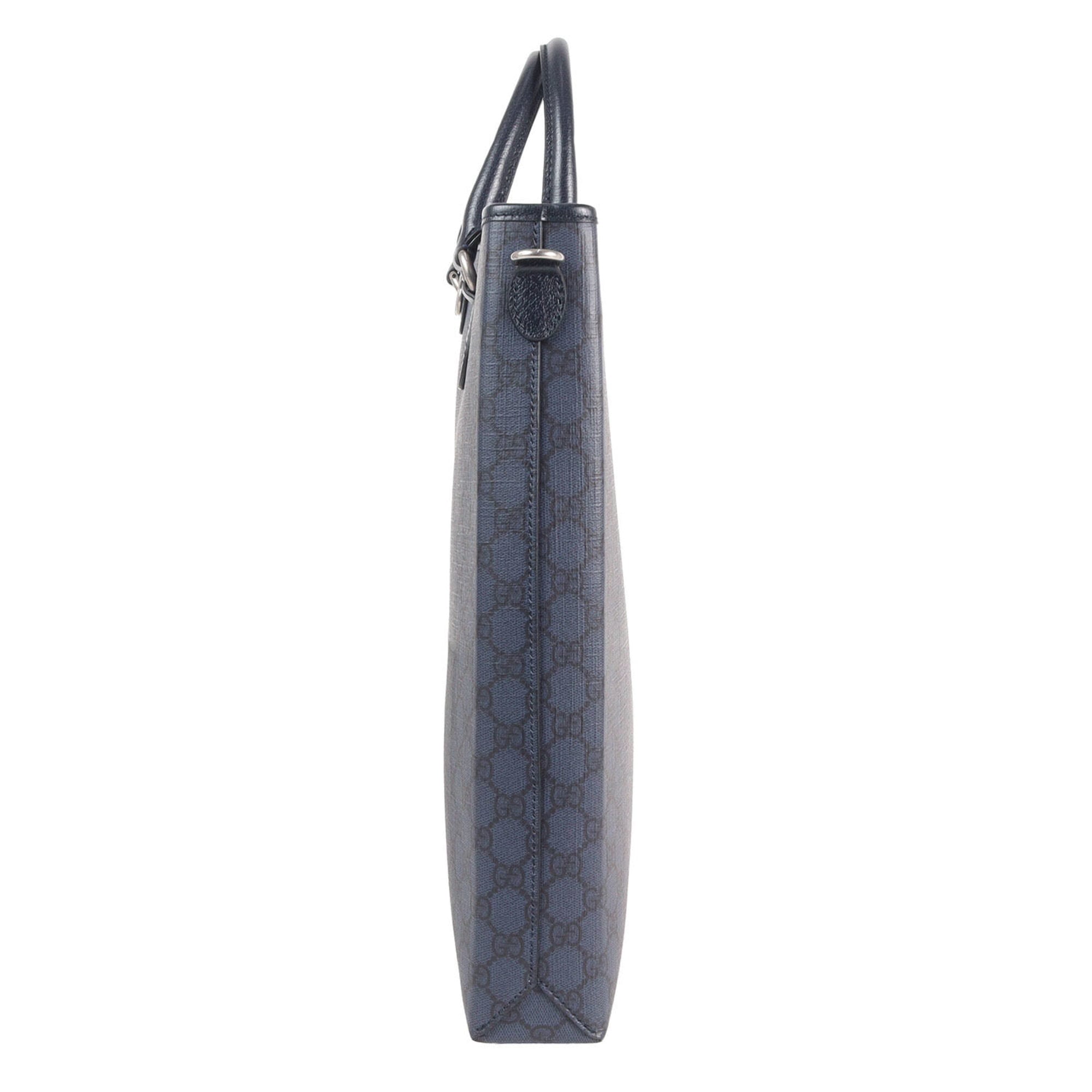 Gucci Blue Pvc Leather Tote Bag (Pre-Owned)