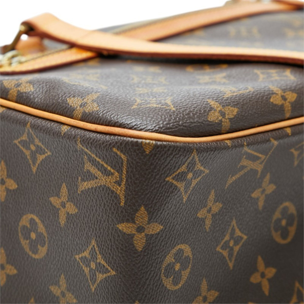 Louis Vuitton Monogram Brown Pvc Leather Handbag Shoulder Bag (Pre-Owned)